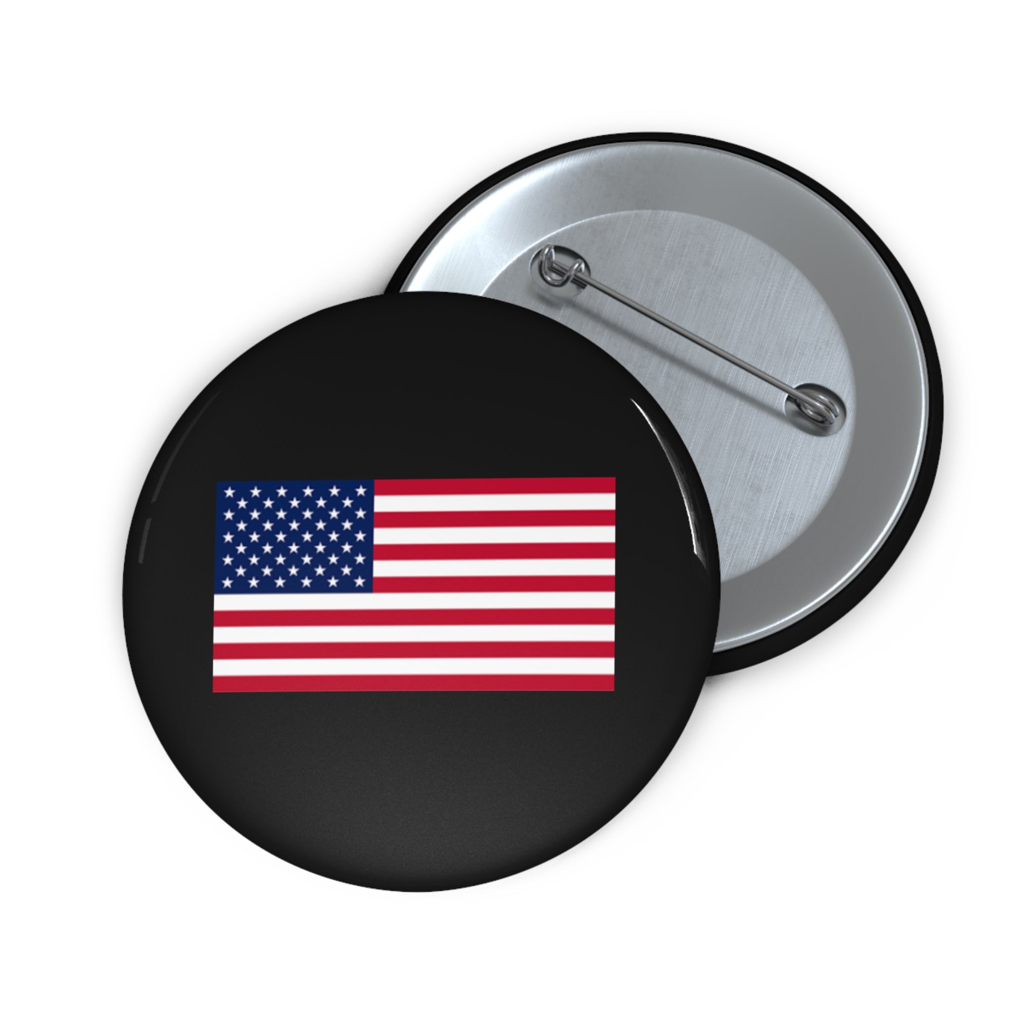 American Flag Pin Button — USA Patriot Lapel Pin for Jackets, Hats & Backpacks