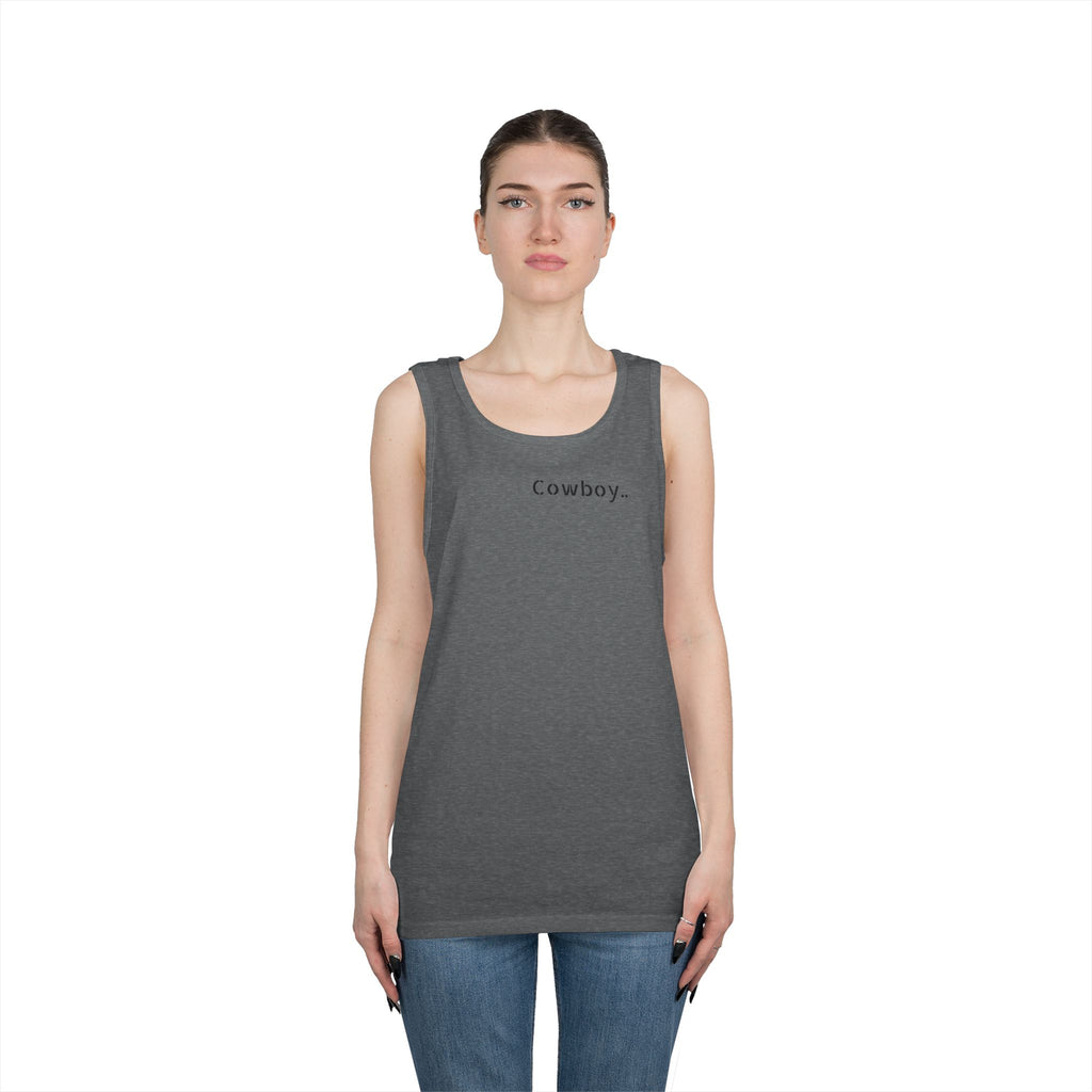 Cowboy Tank Top - "Cowboy" Front, "Cowboy Gone Wild" Back Graphic Tank