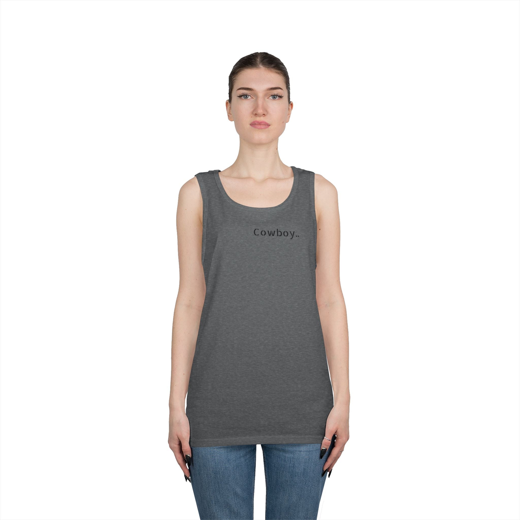 Cowboy Tank Top - "Cowboy" Front, "Cowboy Gone Wild" Back Graphic Tank