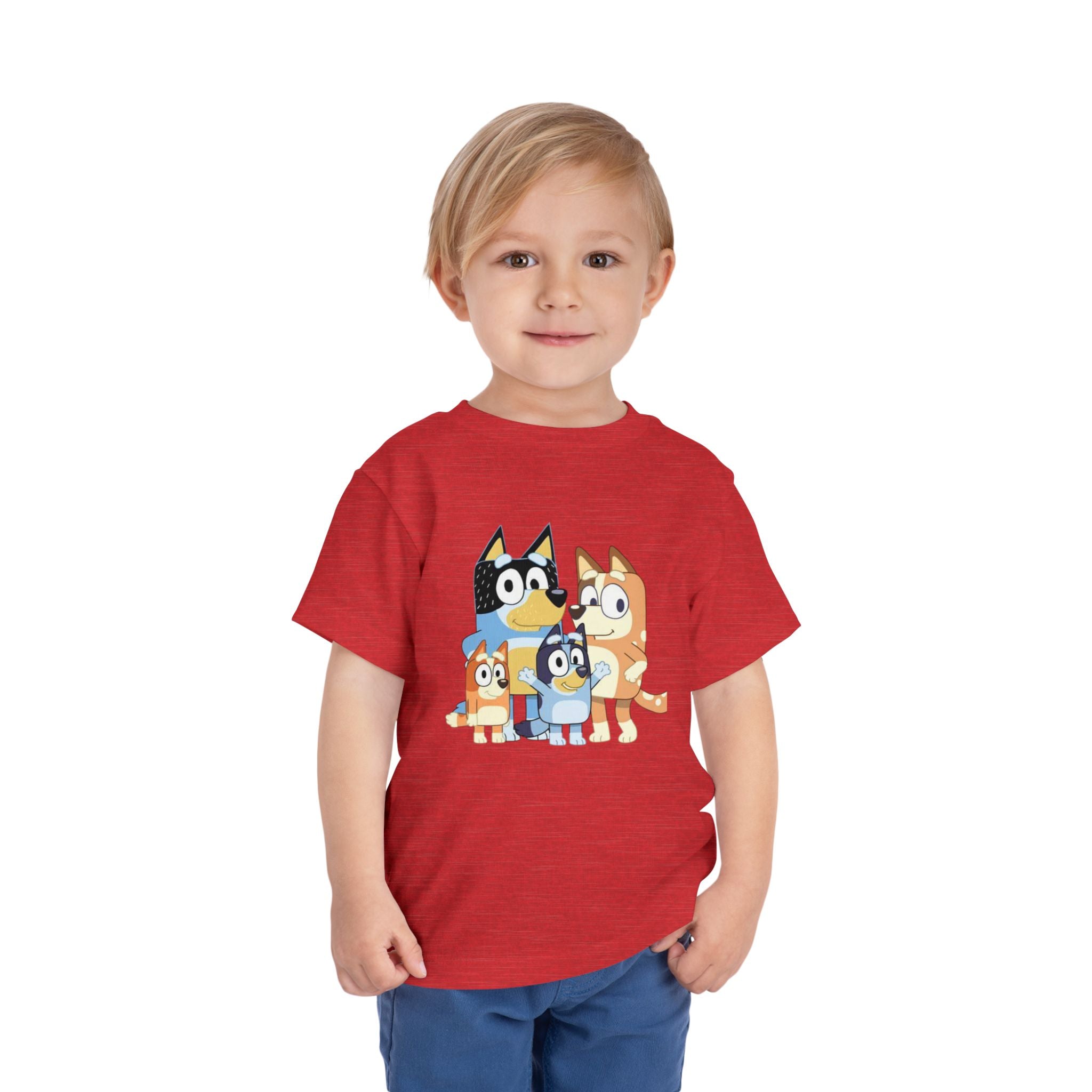 Toddler Tee — Cute Cartoon Bluey Family Kids Shirt