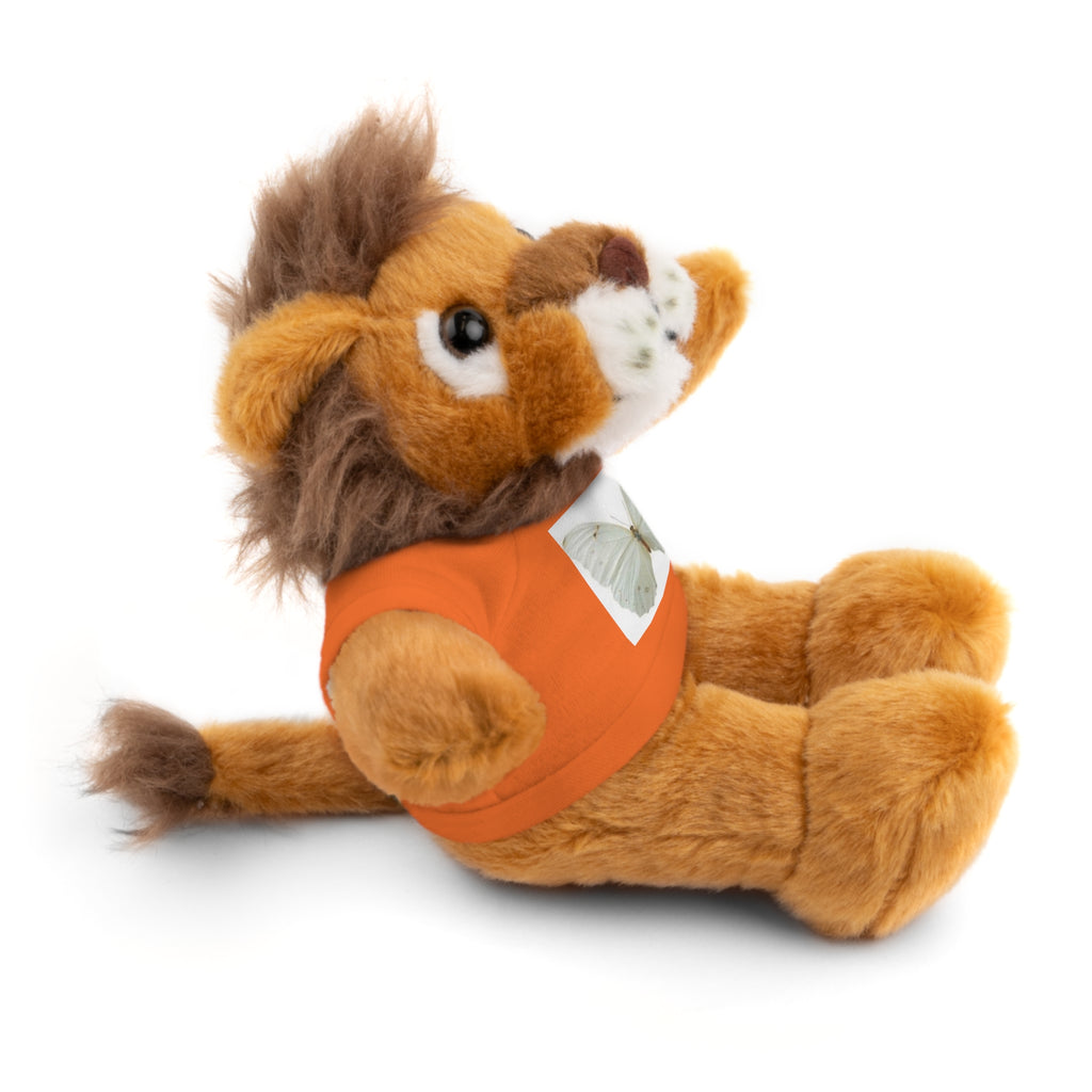 Plush Teddy Bear with Butterfly Tee — Soft Stuffed Animal Gift