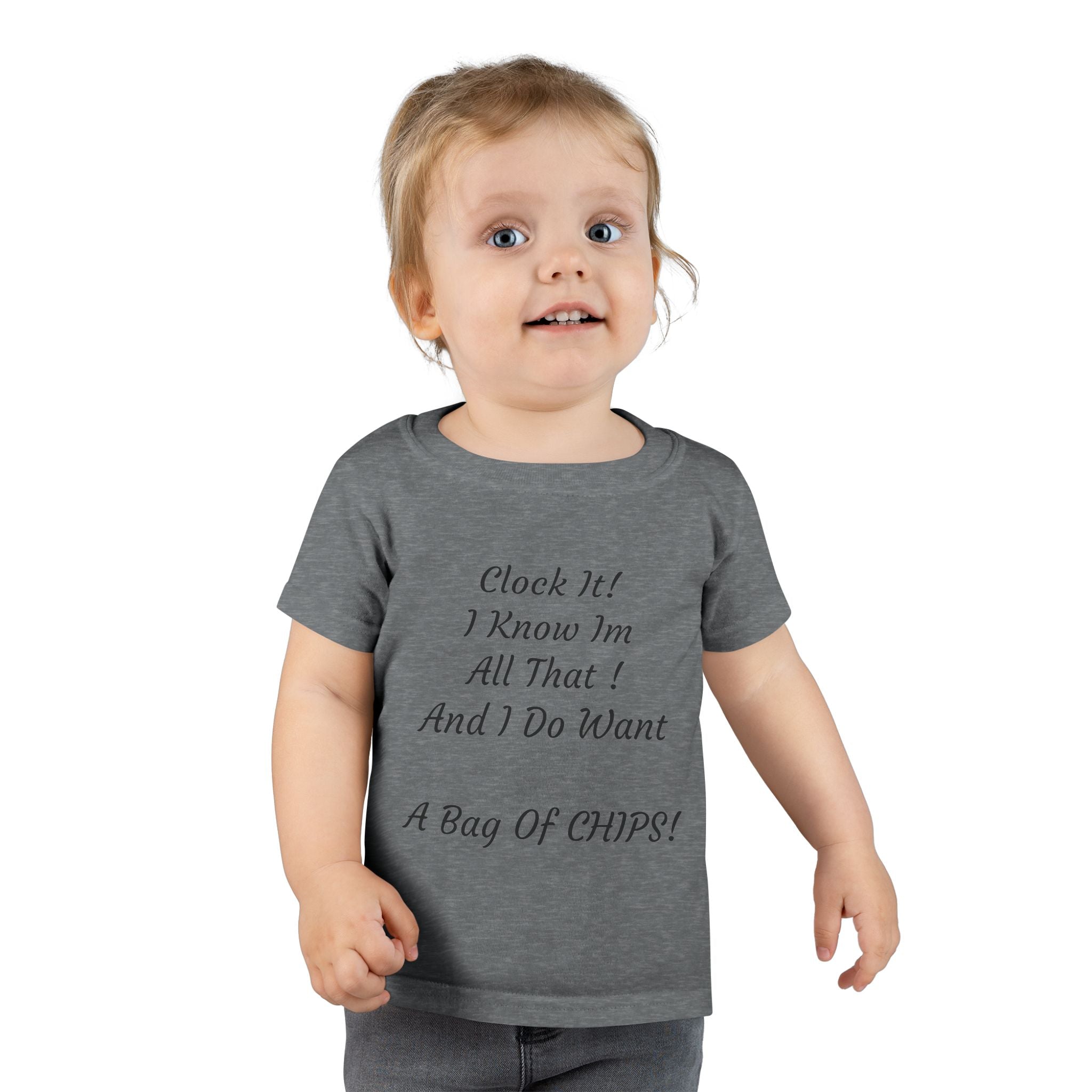 Toddler T-Shirt — Cute Script Quote Tee for Little Ones
