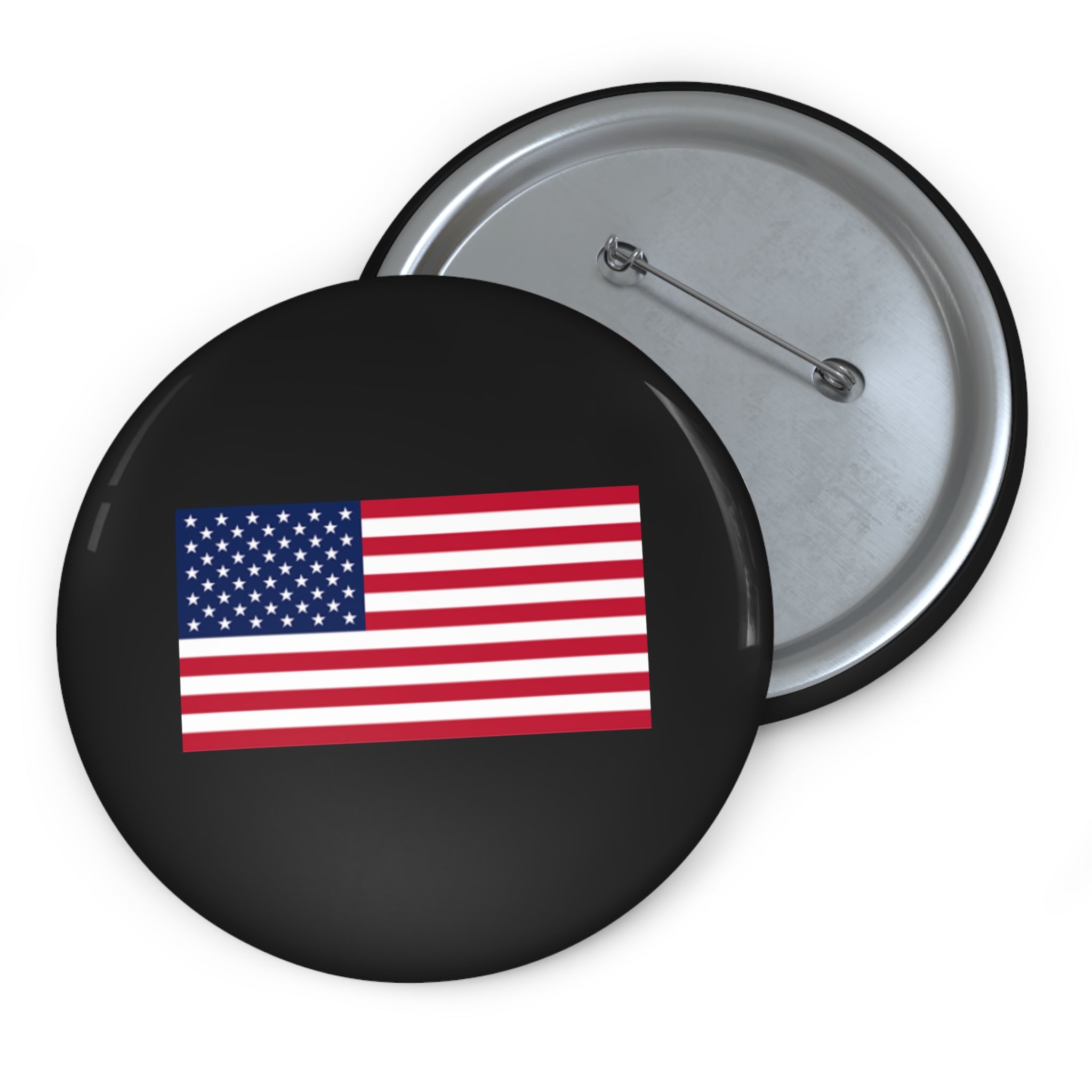 American Flag Pin Button — USA Patriot Lapel Pin for Jackets, Hats & Backpacks