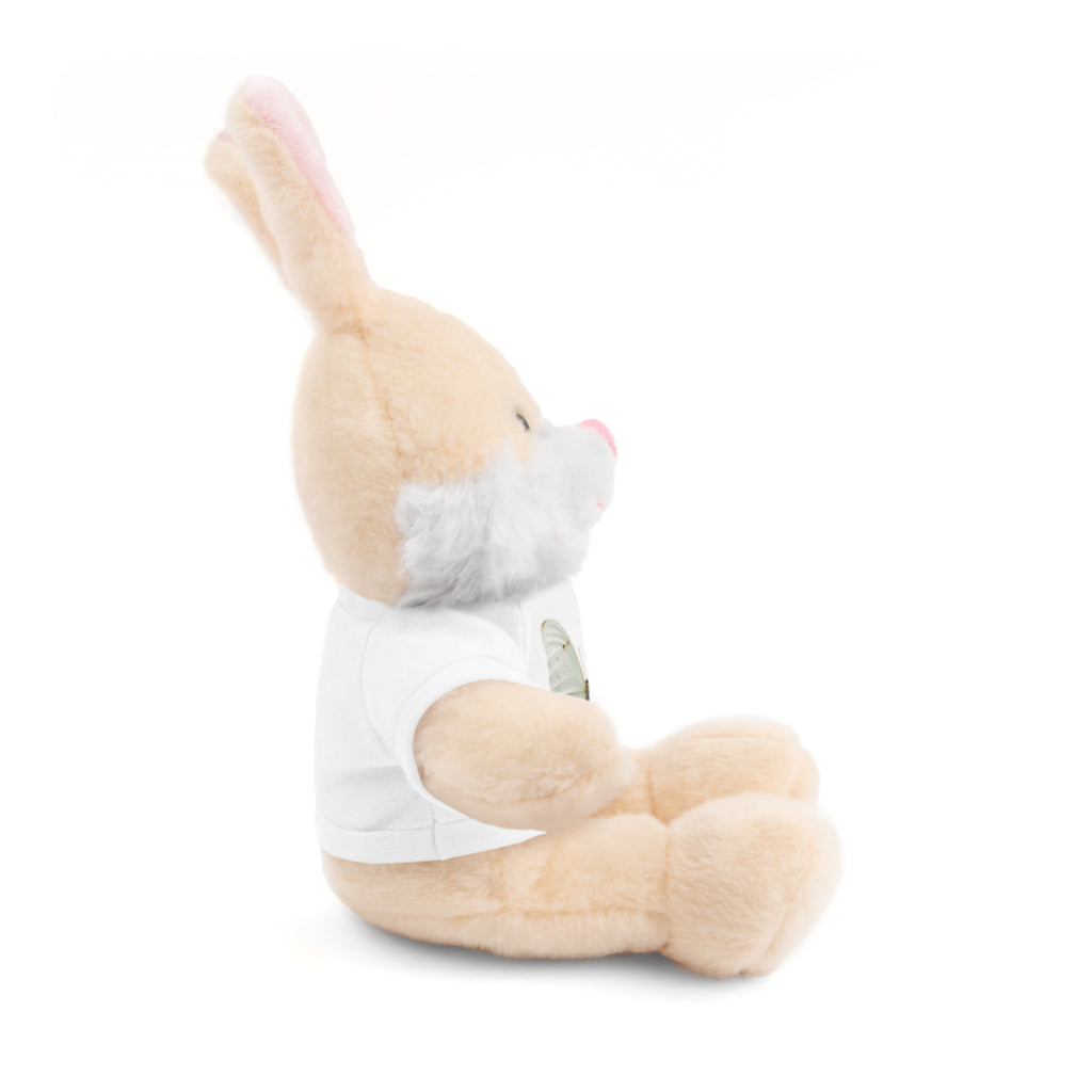 Plush Teddy Bear with Butterfly Tee — Soft Stuffed Animal Gift