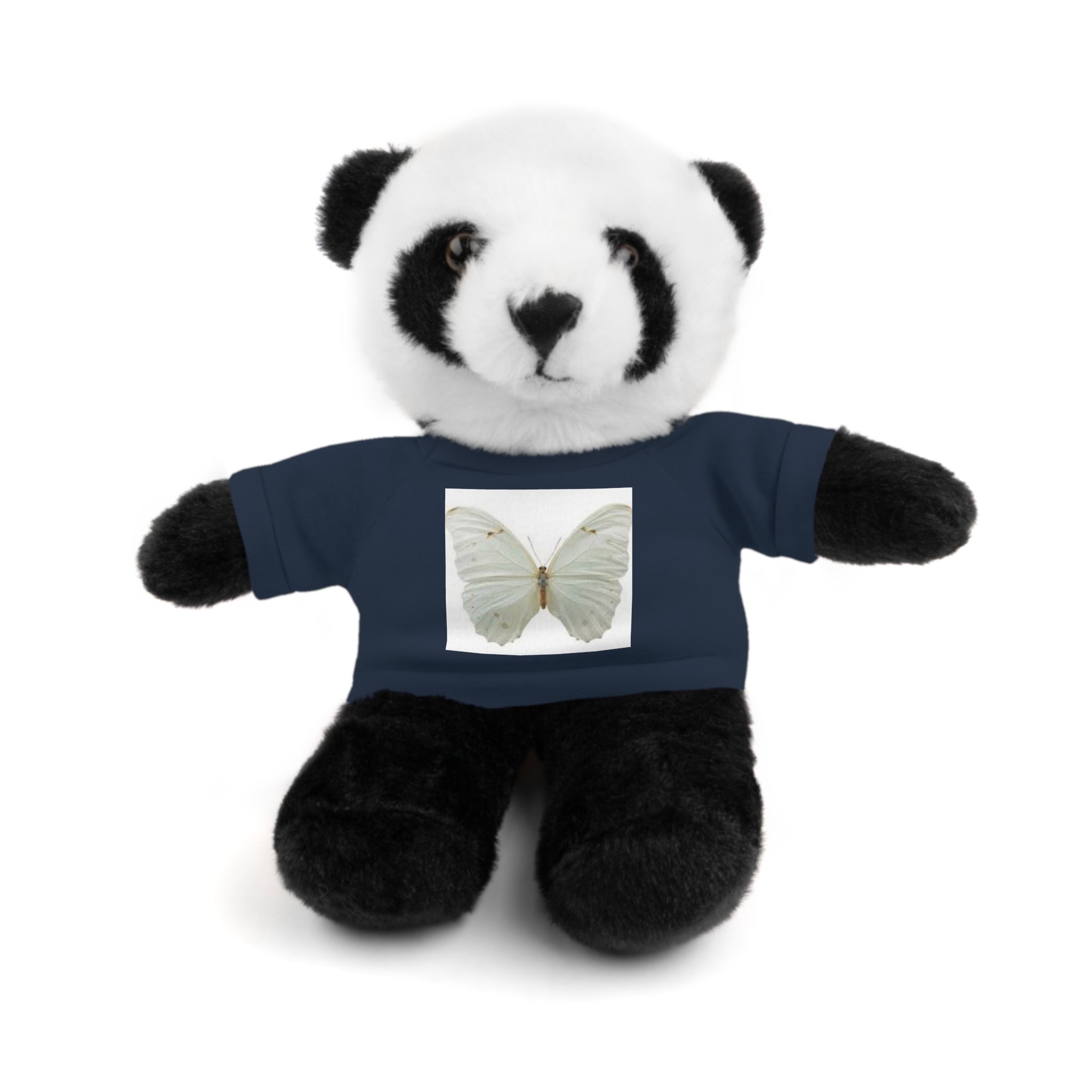 Plush Teddy Bear with Butterfly Tee — Soft Stuffed Animal Gift