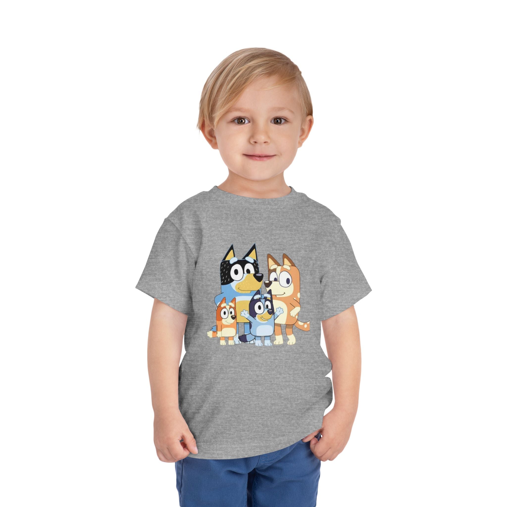 Toddler Tee — Cute Cartoon Bluey Family Kids Shirt