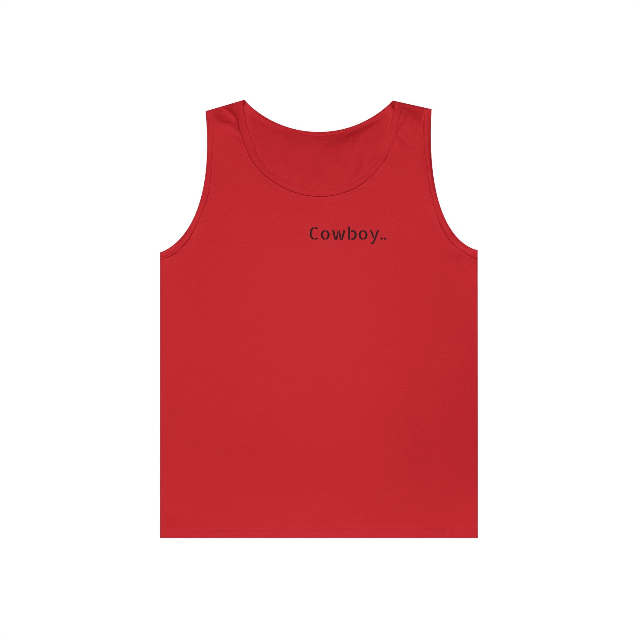 Cowboy Tank Top - "Cowboy" Front, "Cowboy Gone Wild" Back Graphic Tank