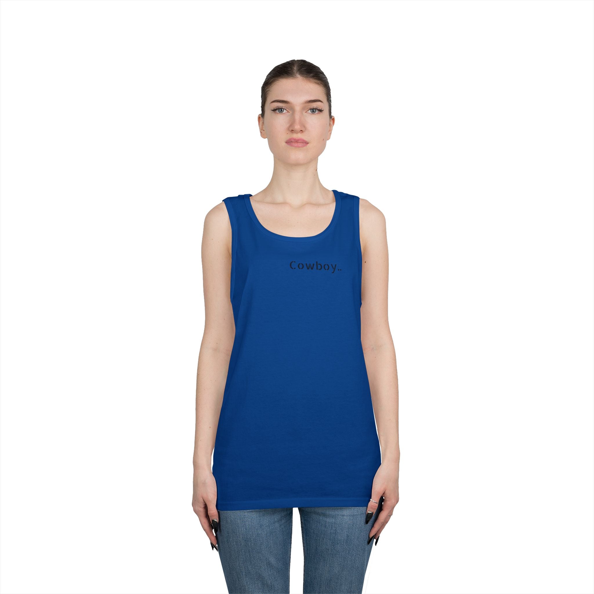Cowboy Tank Top - "Cowboy" Front, "Cowboy Gone Wild" Back Graphic Tank