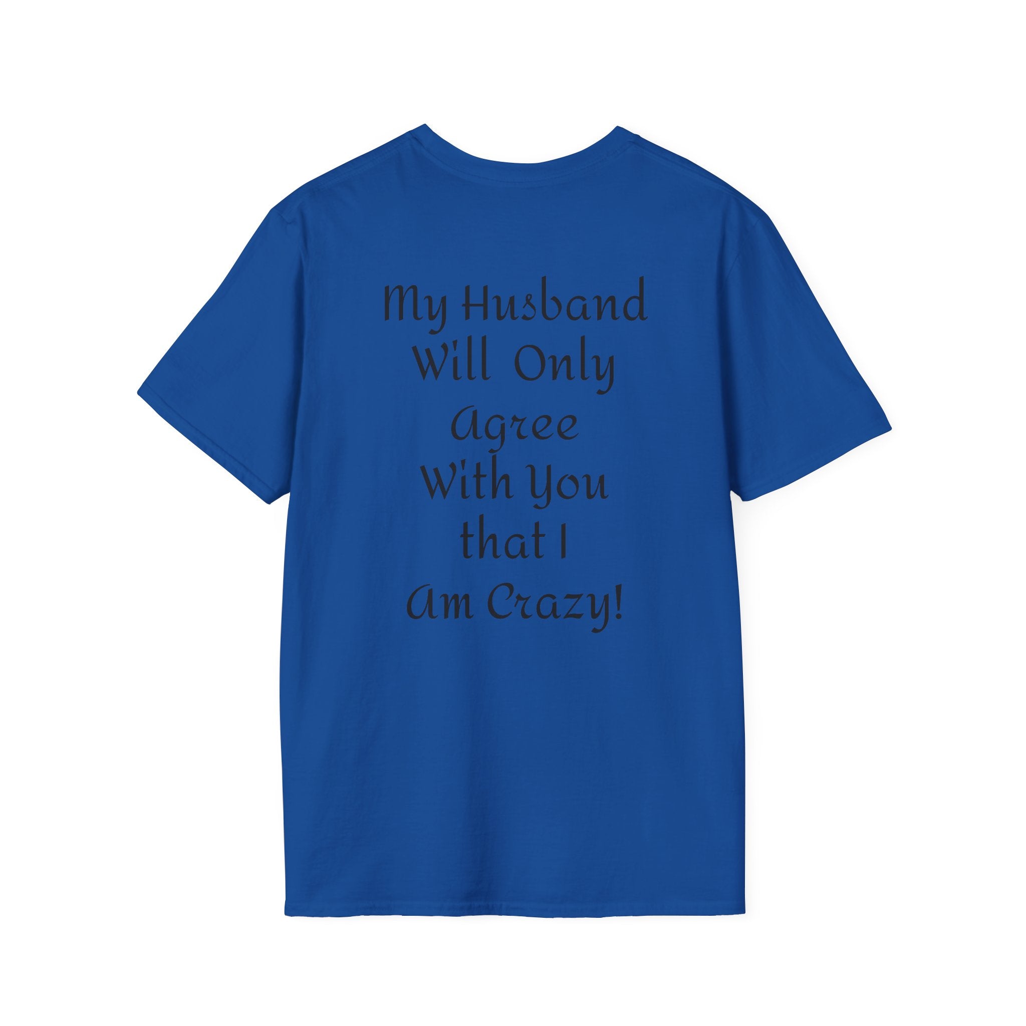 Crazy Script Tee — Minimal Script Graphic T‑Shirt