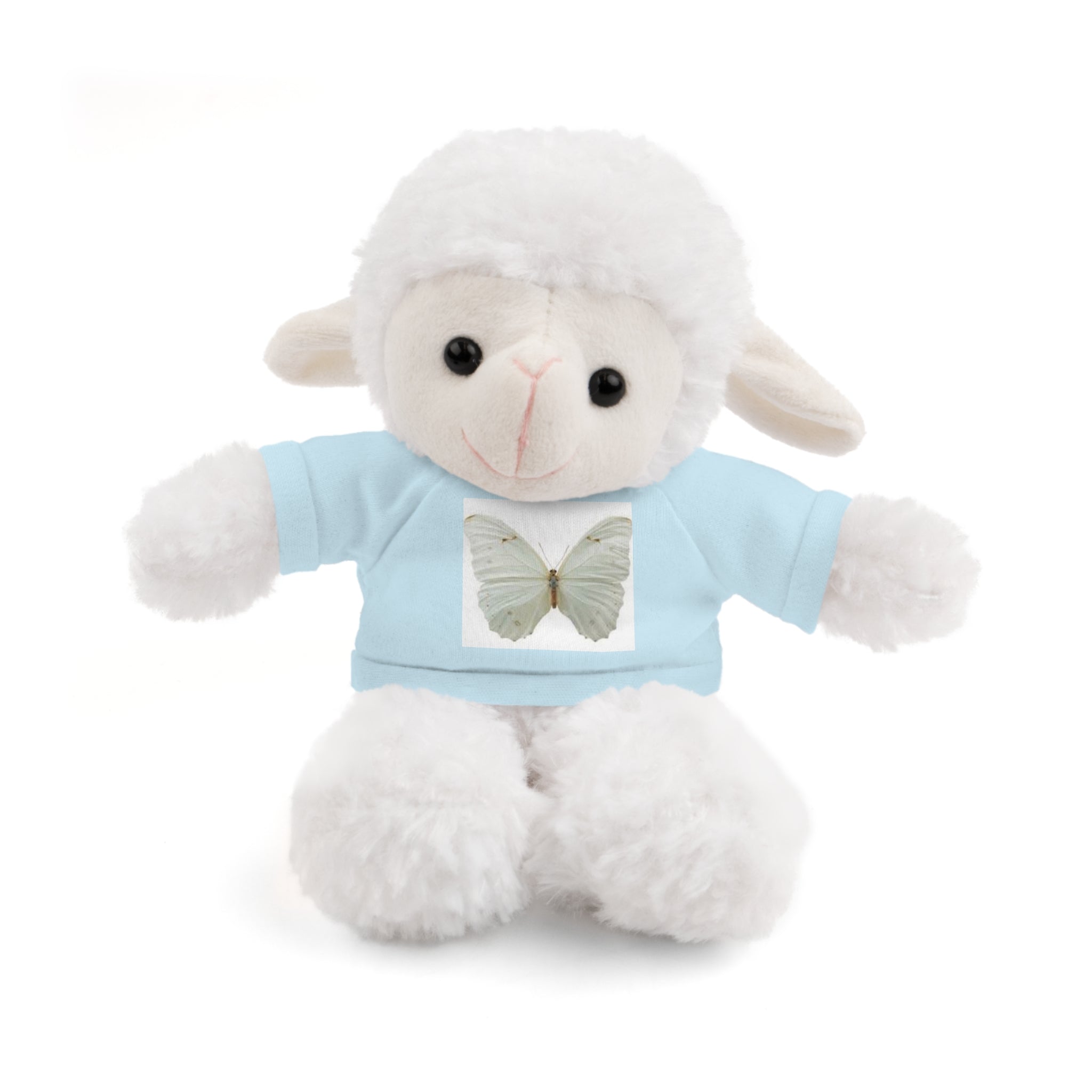 Plush Teddy Bear with Butterfly Tee — Soft Stuffed Animal Gift