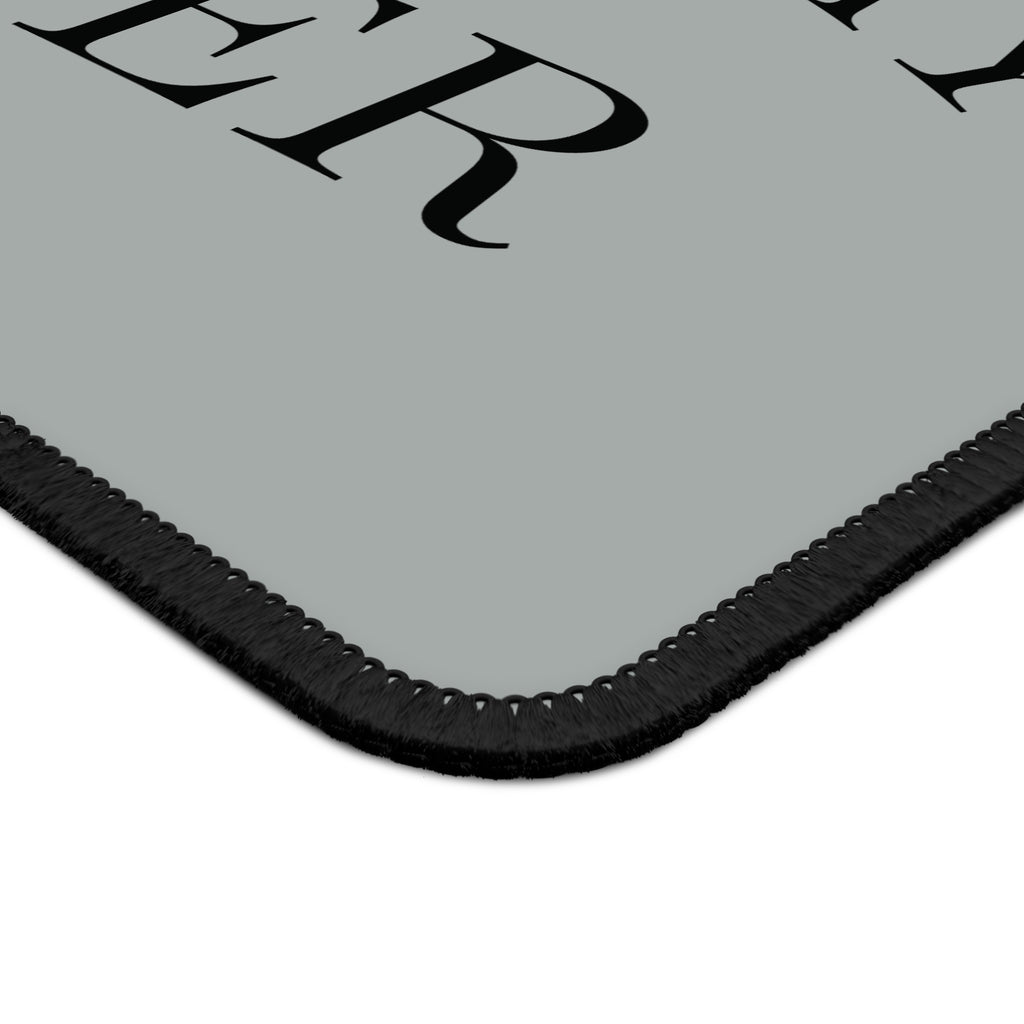 Gaming Mouse Pad — "Work Hard Play Later" Motivational Desk Mat