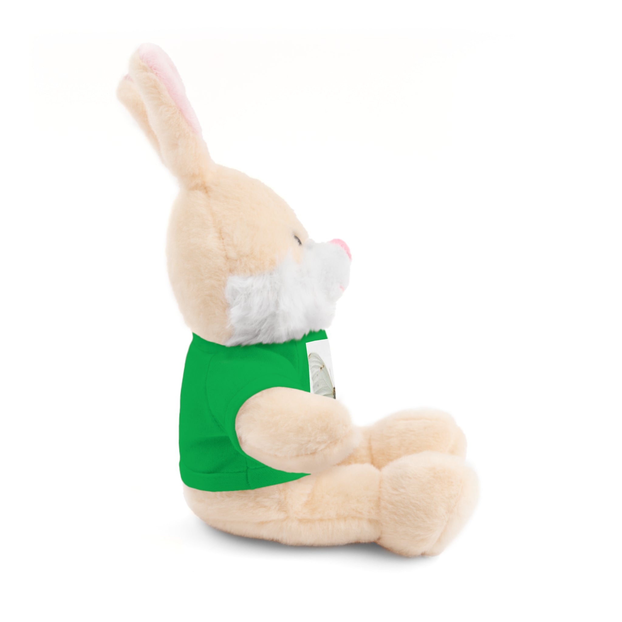 Plush Teddy Bear with Butterfly Tee — Soft Stuffed Animal Gift