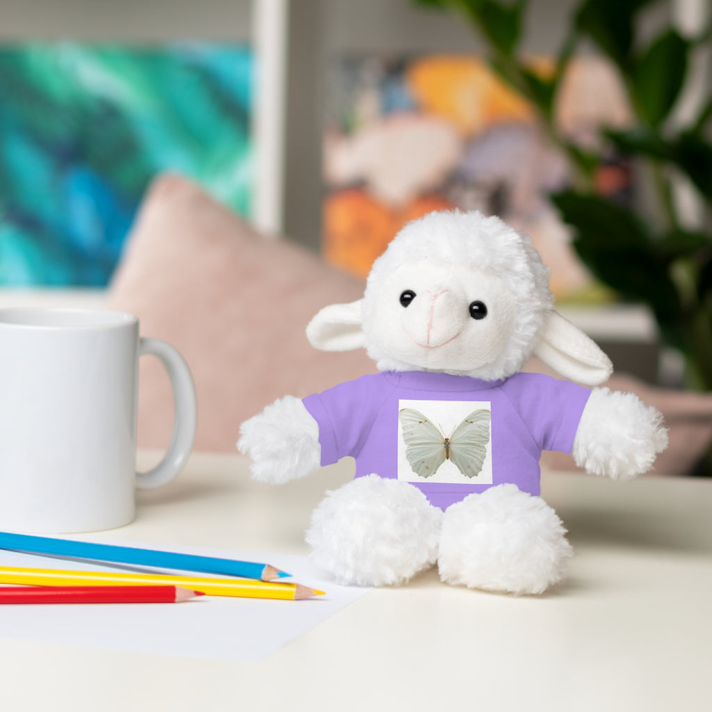 Plush Teddy Bear with Butterfly Tee — Soft Stuffed Animal Gift