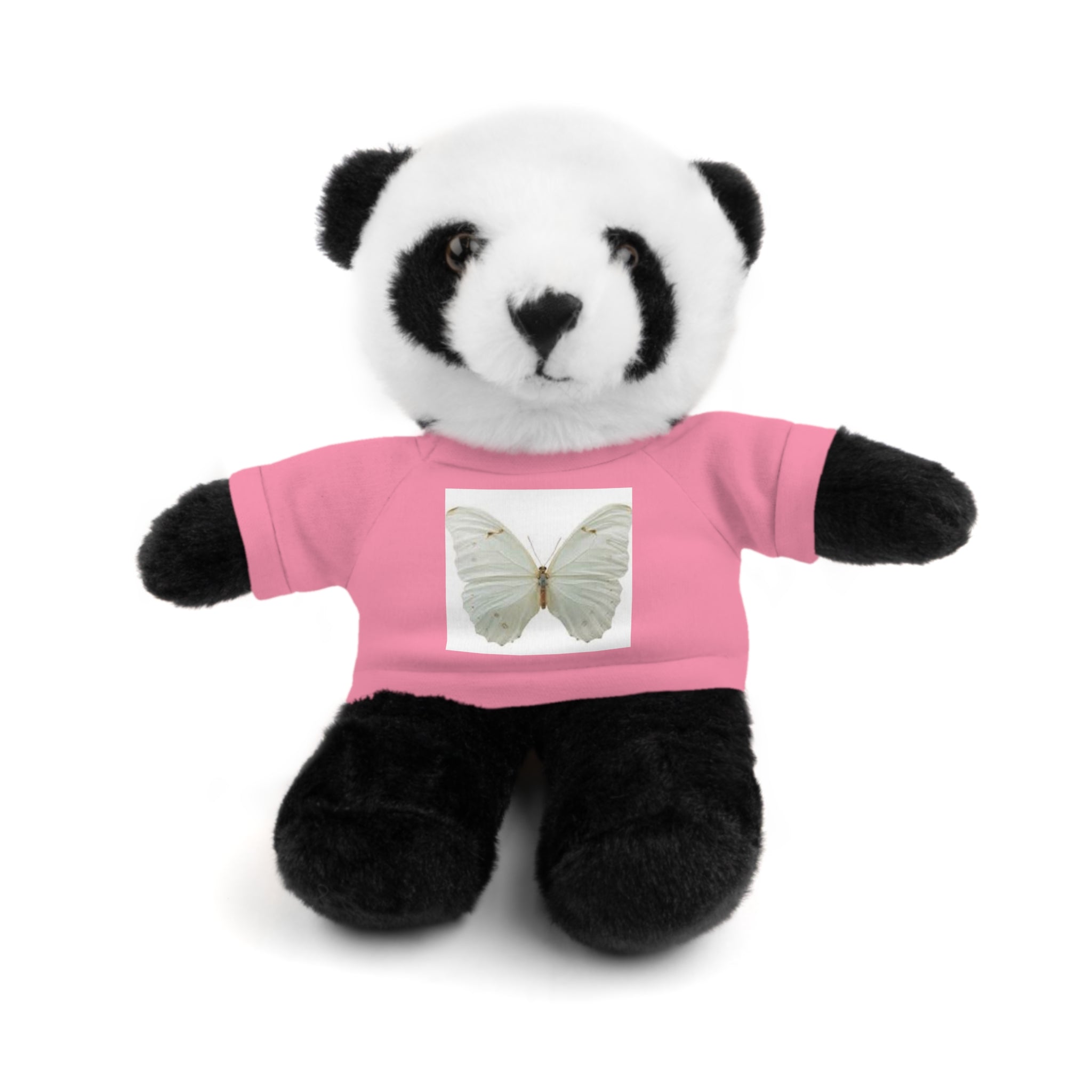 Plush Teddy Bear with Butterfly Tee — Soft Stuffed Animal Gift
