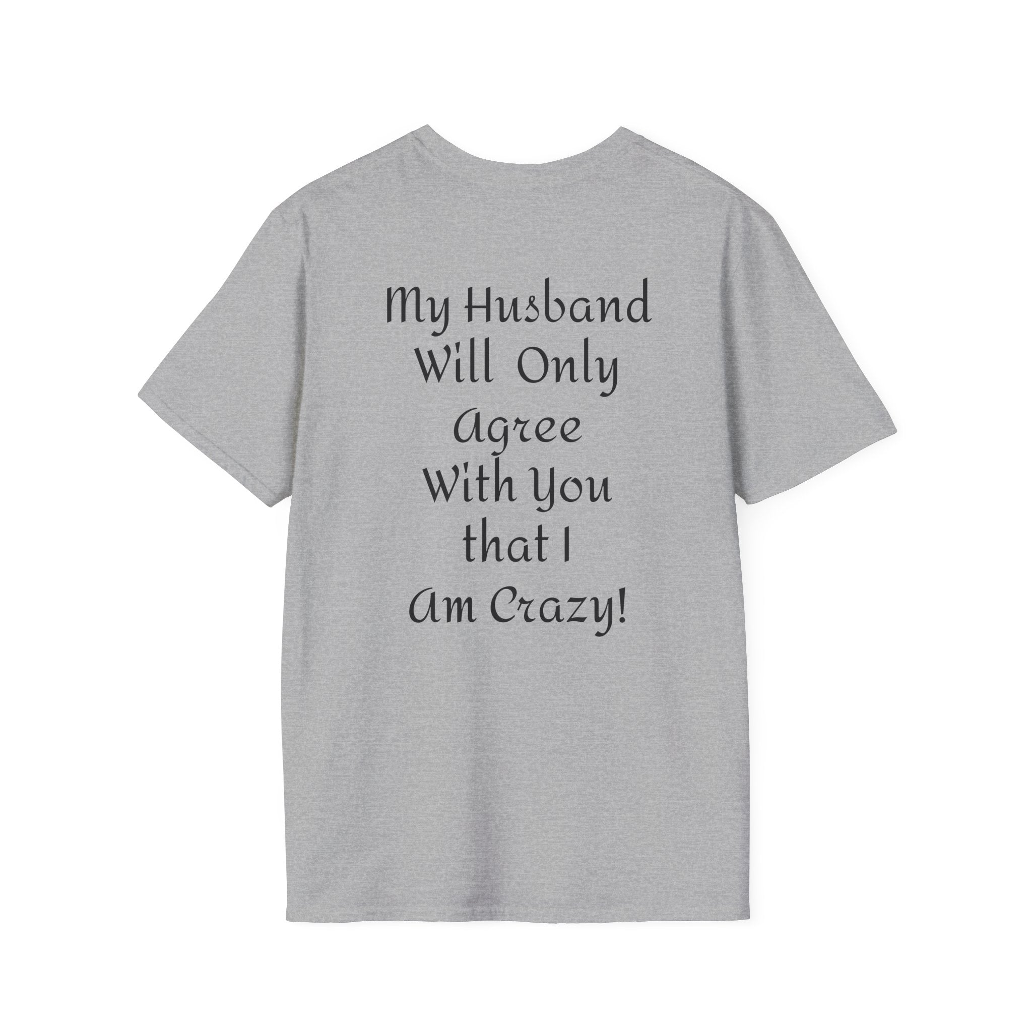 Crazy Script Tee — Minimal Script Graphic T‑Shirt