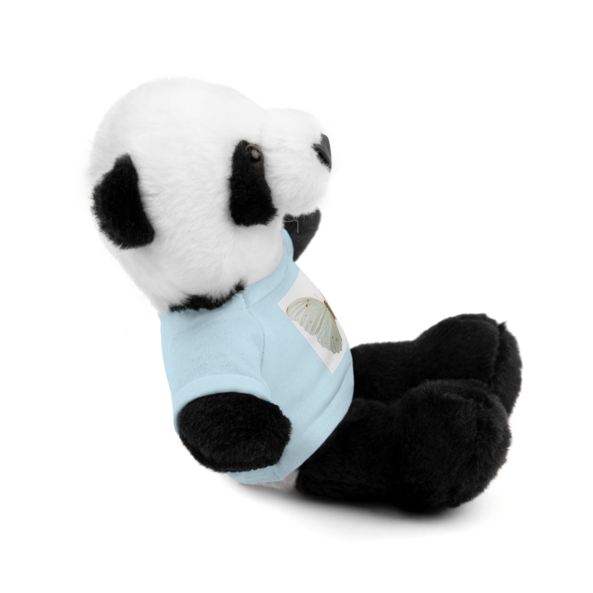Plush Teddy Bear with Butterfly Tee — Soft Stuffed Animal Gift