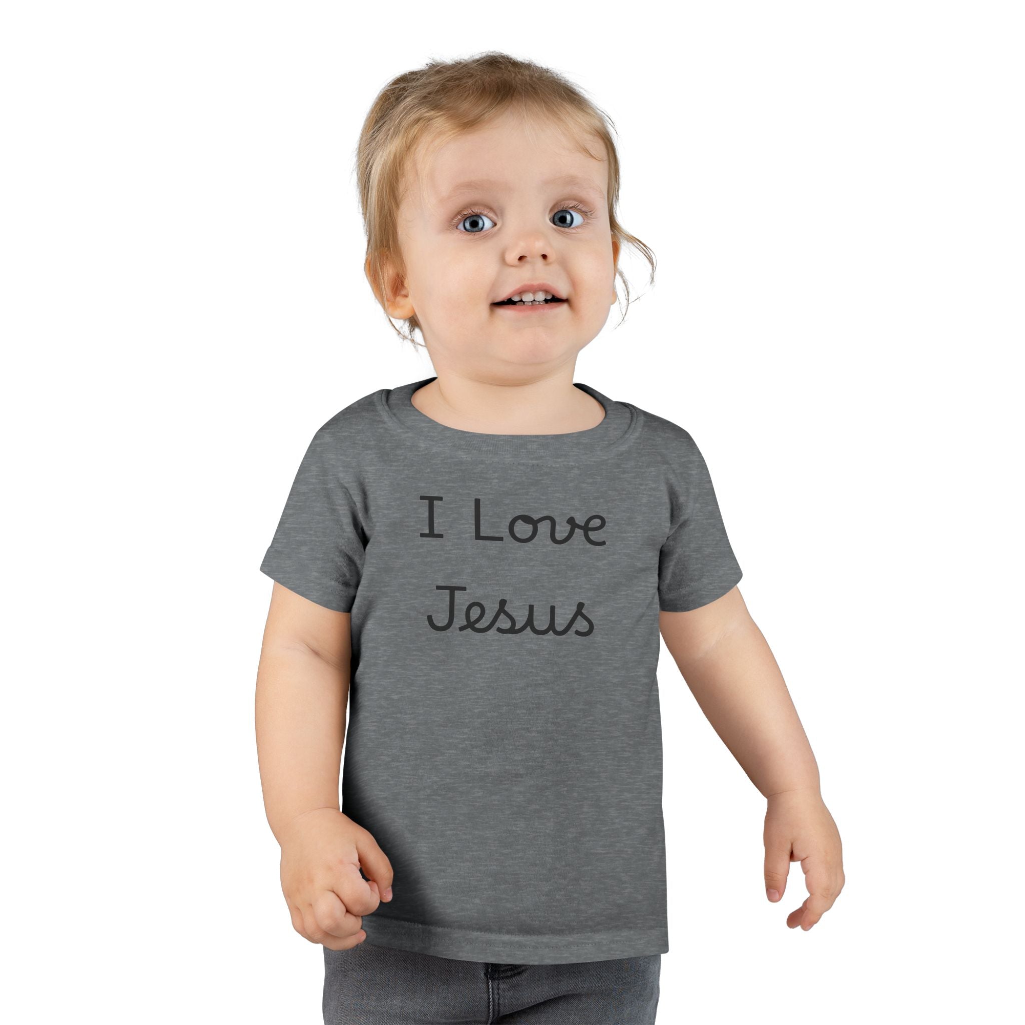 I Love Jesus Toddler T-Shirt — Christian Baby Tee, Religious Kids Apparel