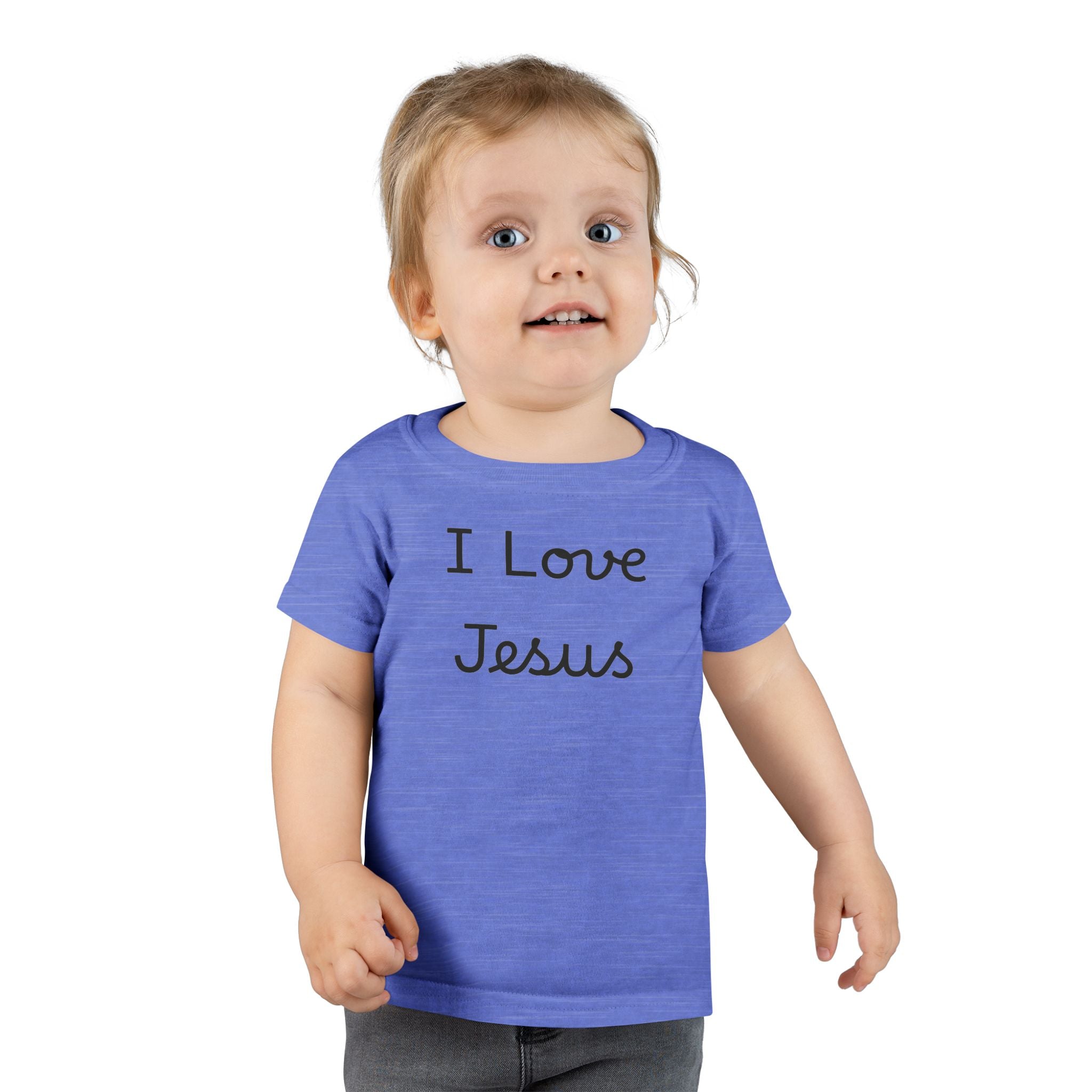 I Love Jesus Toddler T-Shirt — Christian Baby Tee, Religious Kids Apparel