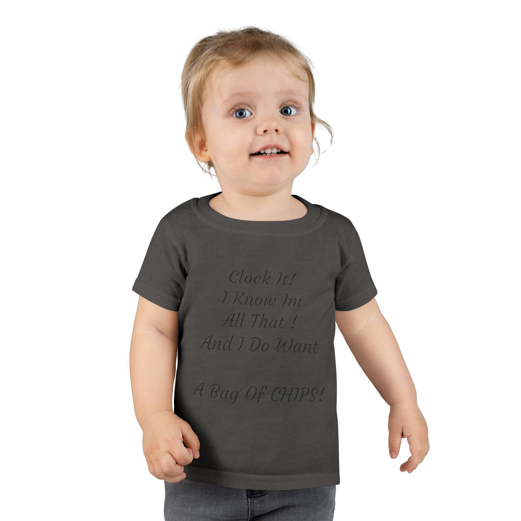 Toddler T-Shirt — Cute Script Quote Tee for Little Ones