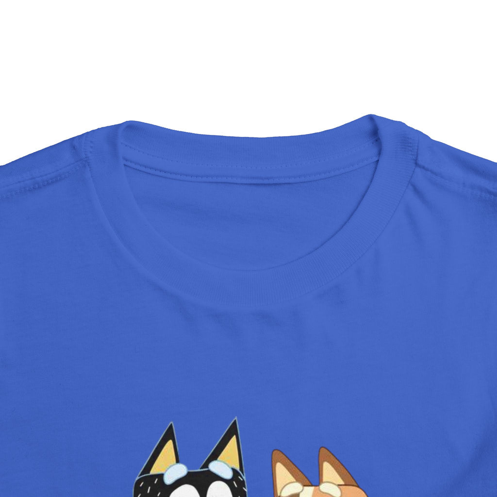 Toddler Tee — Cute Cartoon Bluey Family Kids Shirt