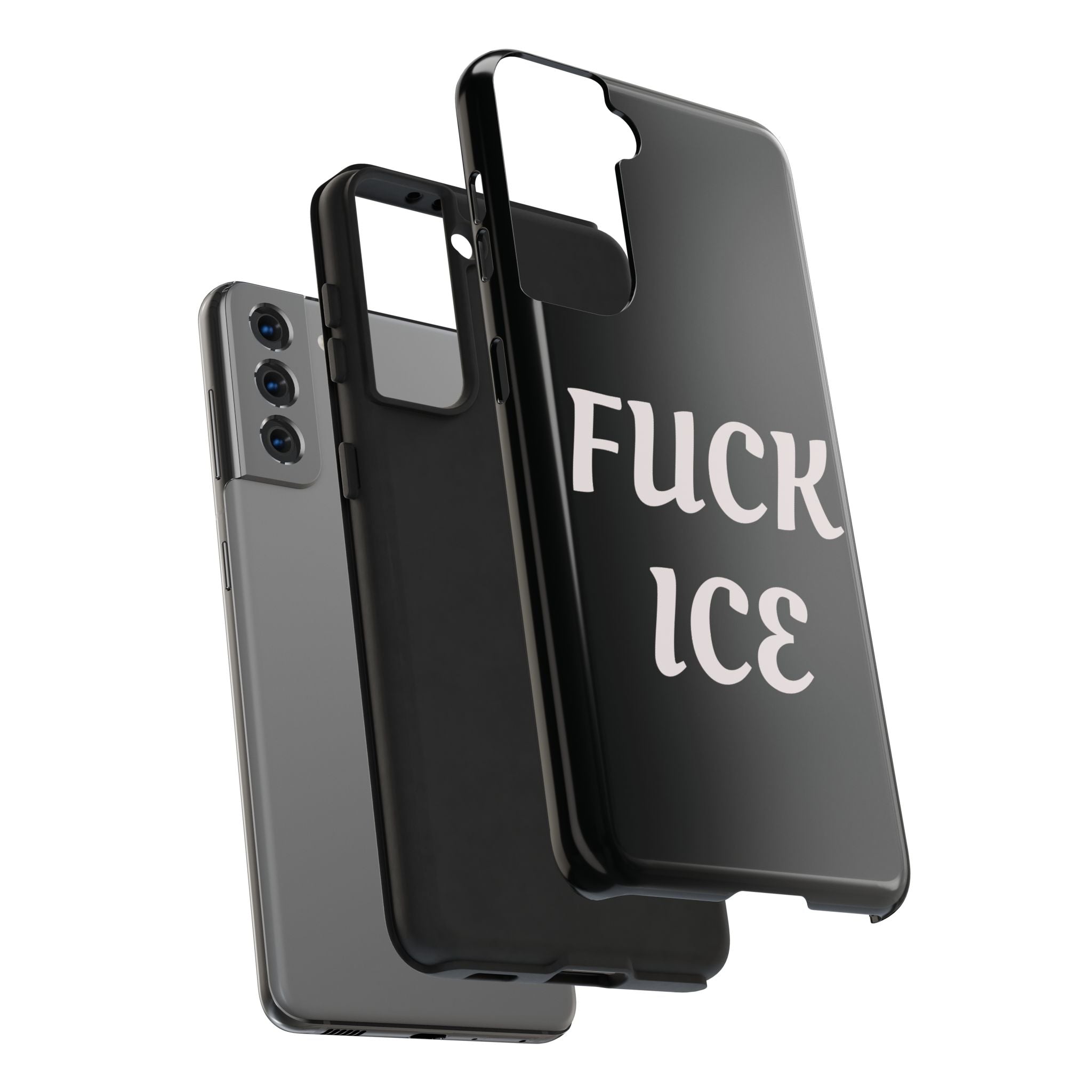 Phone Case — Bold “FUCK ICE” Political Statement Protective Case