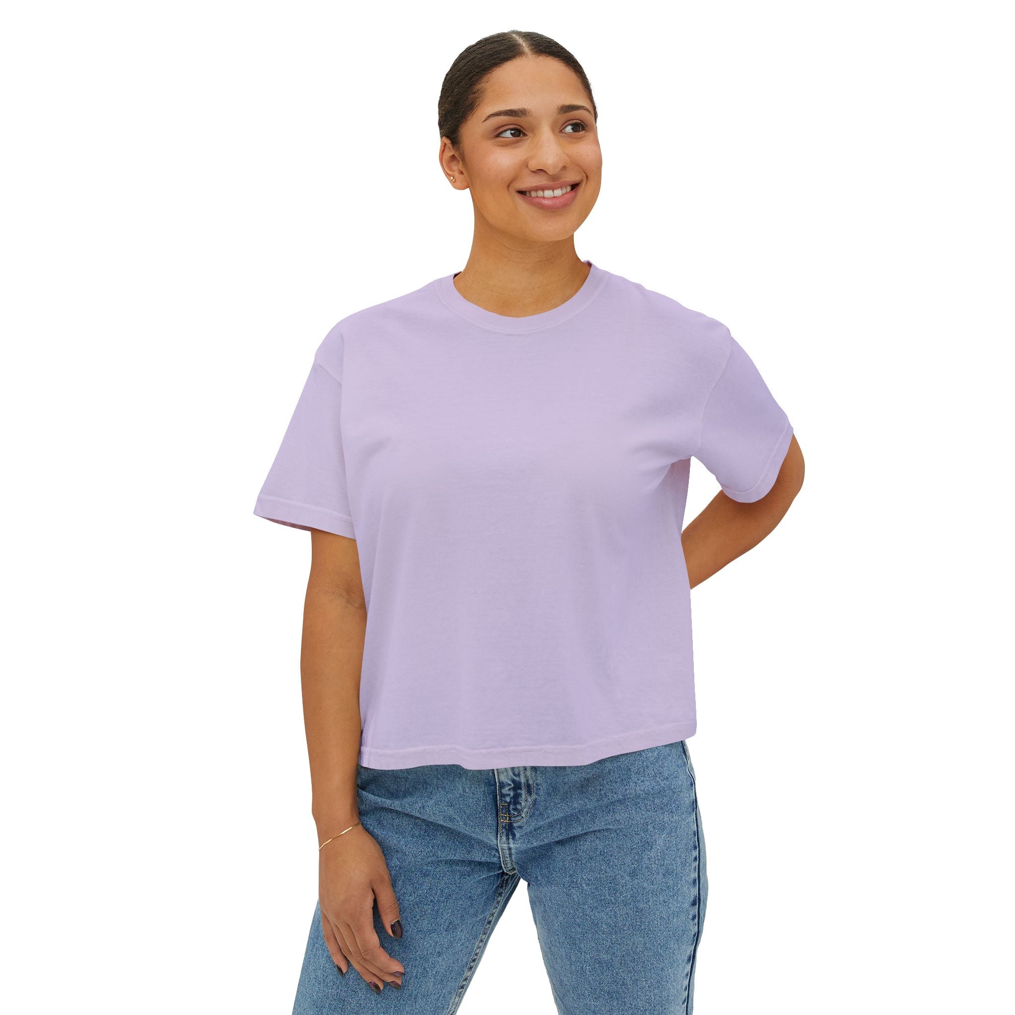 Women's Boxy Tee — “No Boys Are Worth My Education” Feminist Statement Shirt