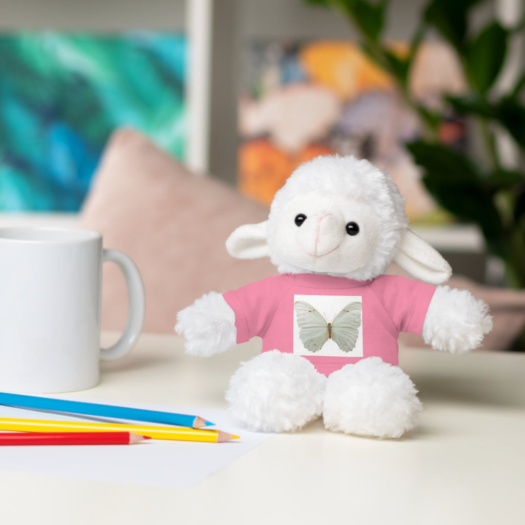 Plush Teddy Bear with Butterfly Tee — Soft Stuffed Animal Gift