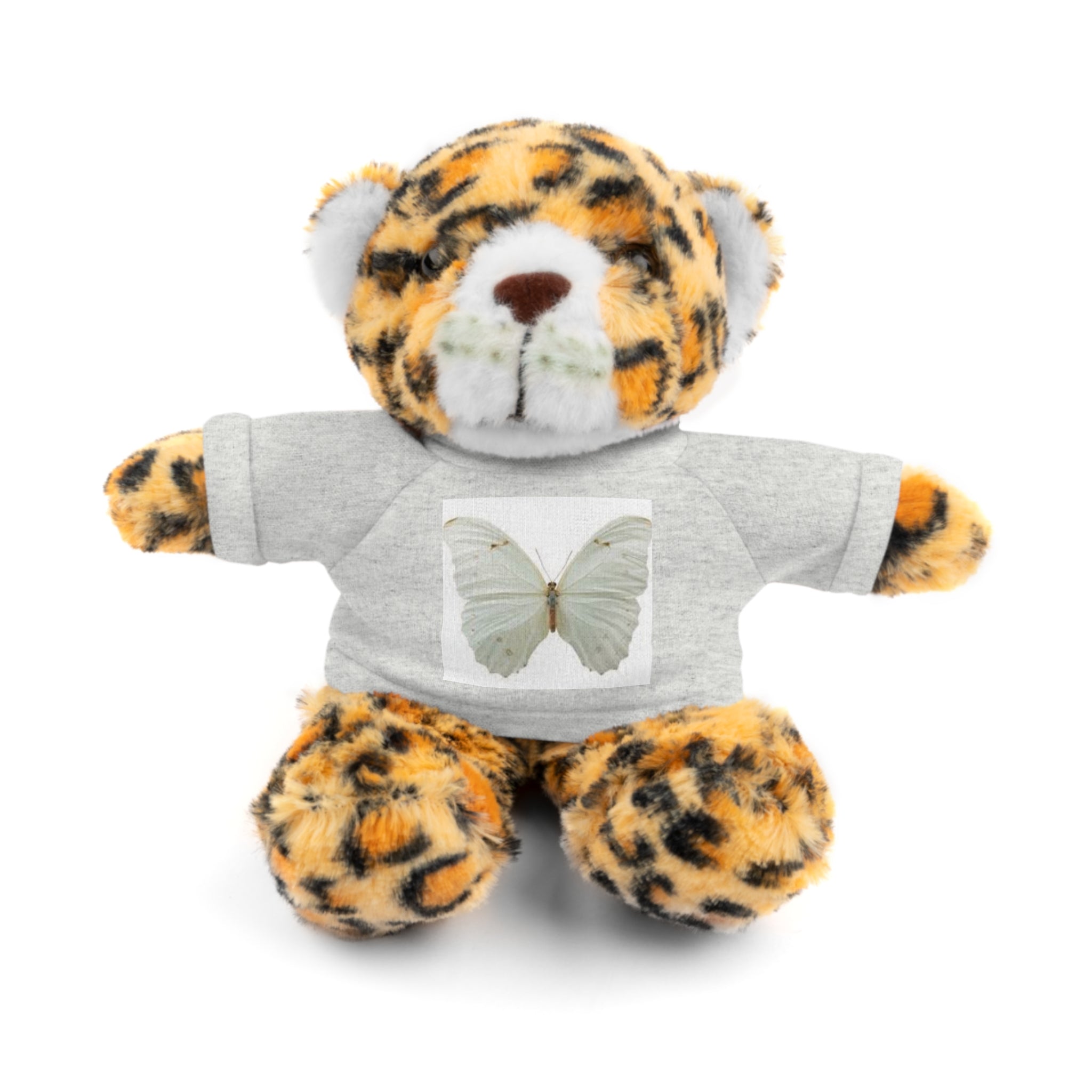 Plush Teddy Bear with Butterfly Tee — Soft Stuffed Animal Gift