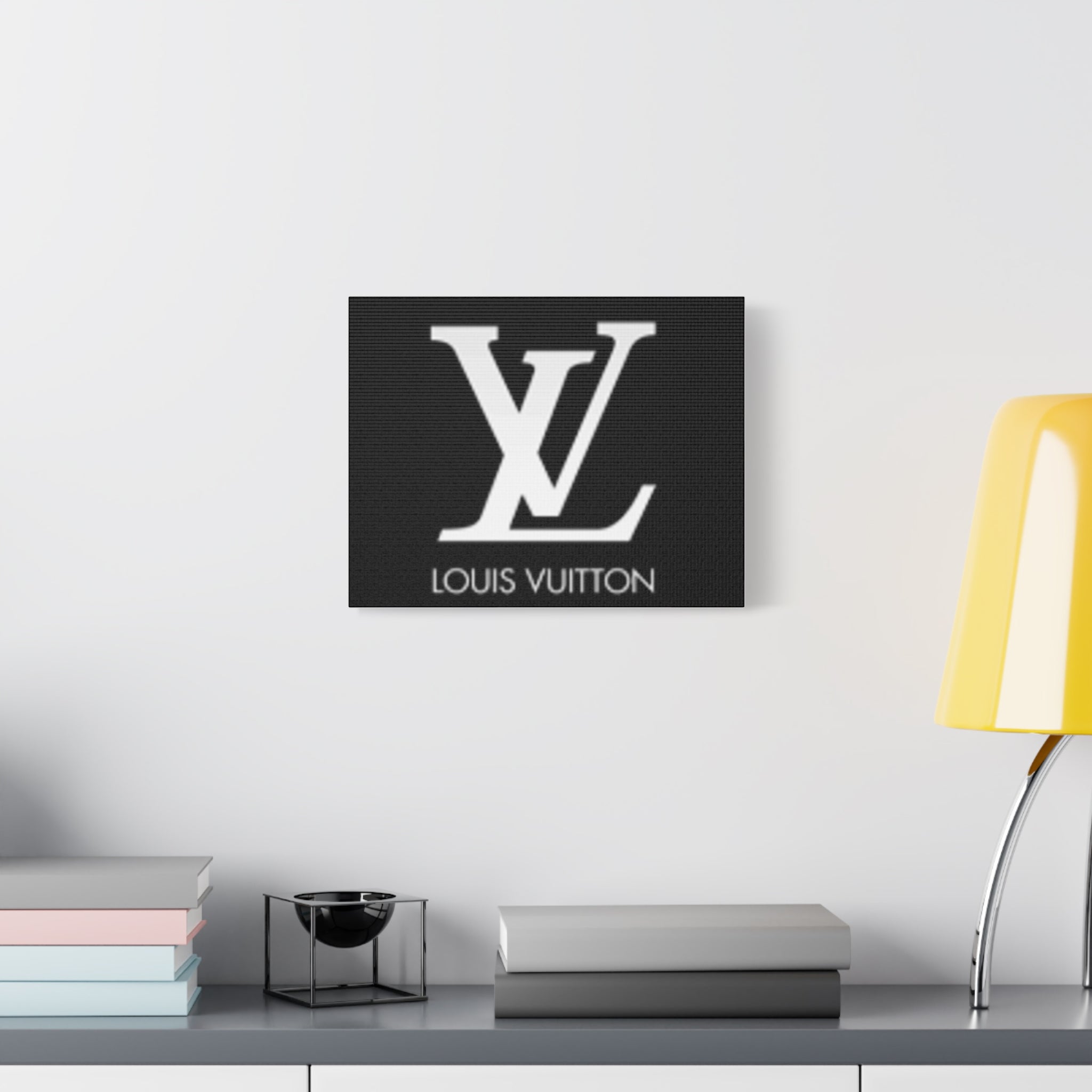 Luxury Logo Canvas Print — Monogram Wall Art