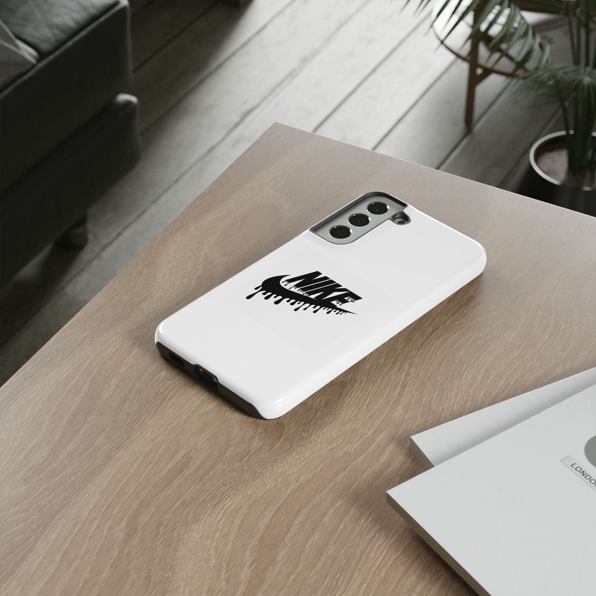 Phone Case — Dripping Nike Swoosh Graphic Tough Protective Case