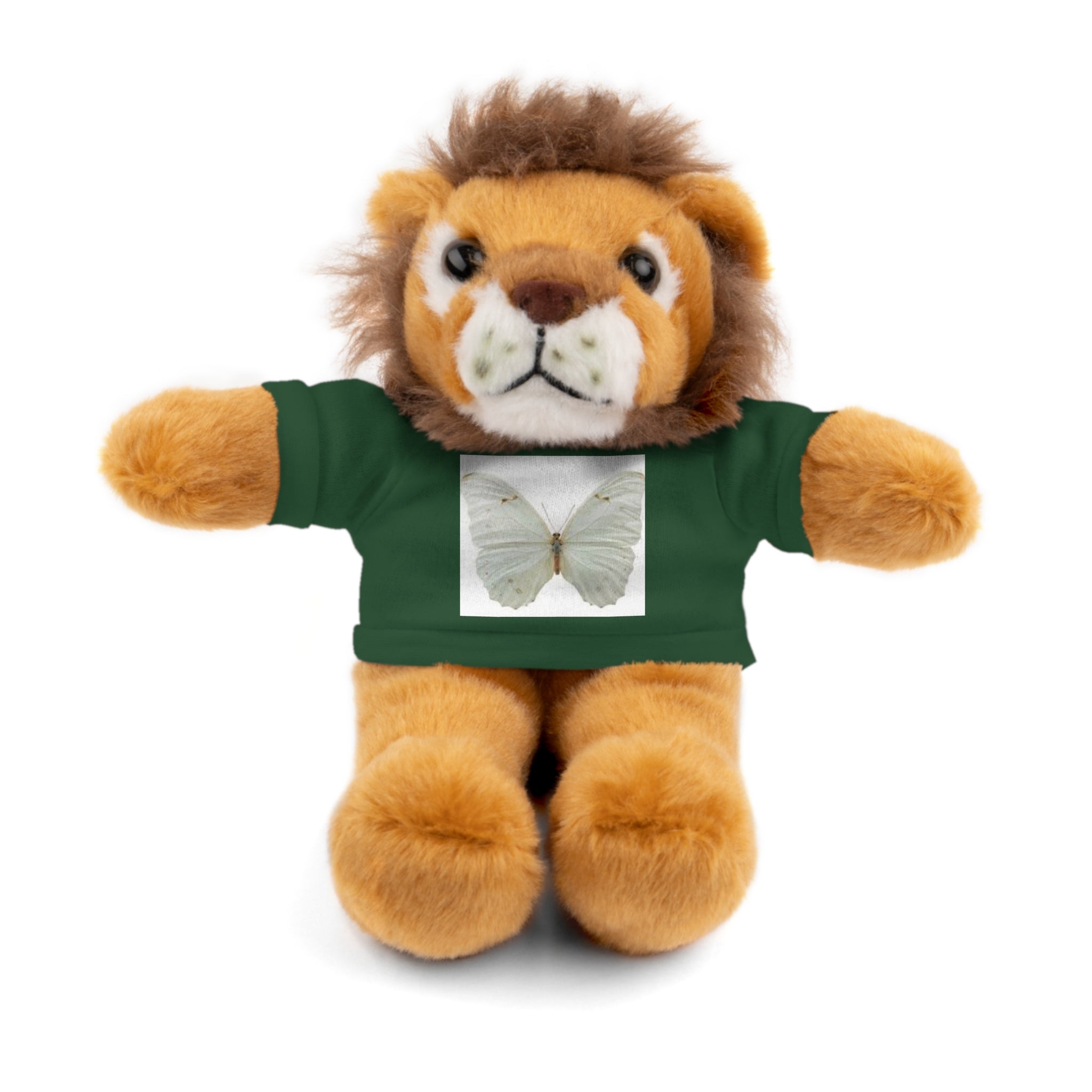 Plush Teddy Bear with Butterfly Tee — Soft Stuffed Animal Gift