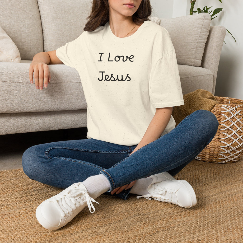 I Love Jesus T-Shirt — Simple Script Faith Tee