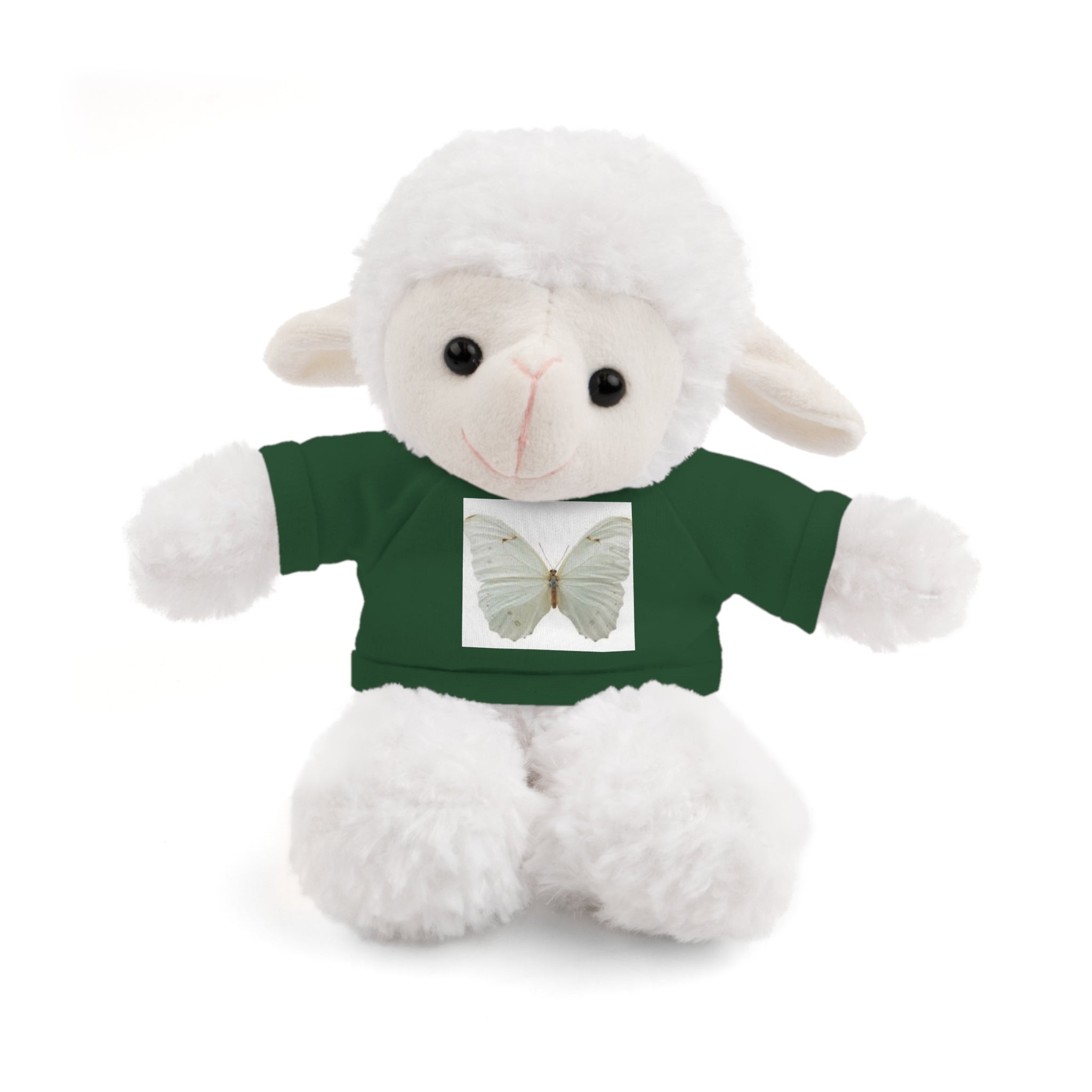 Plush Teddy Bear with Butterfly Tee — Soft Stuffed Animal Gift