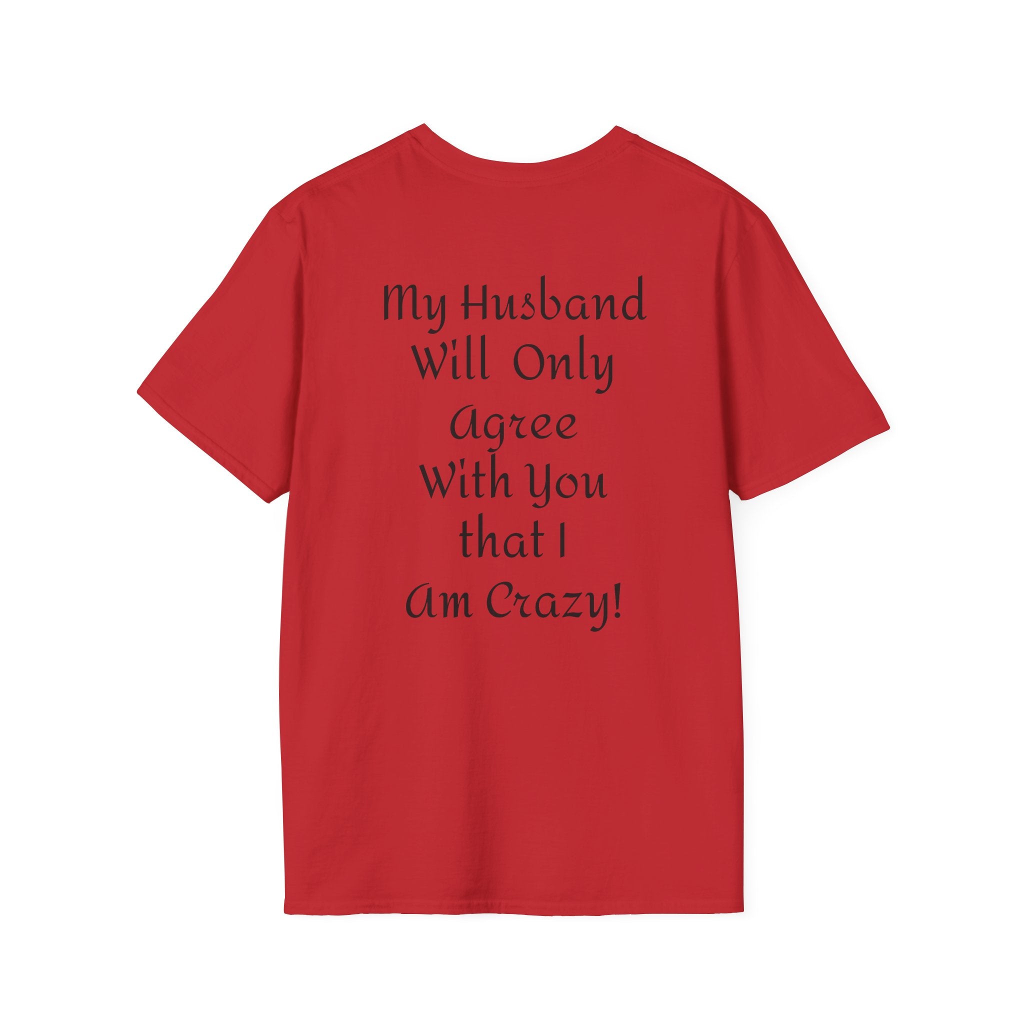 Crazy Script Tee — Minimal Script Graphic T‑Shirt