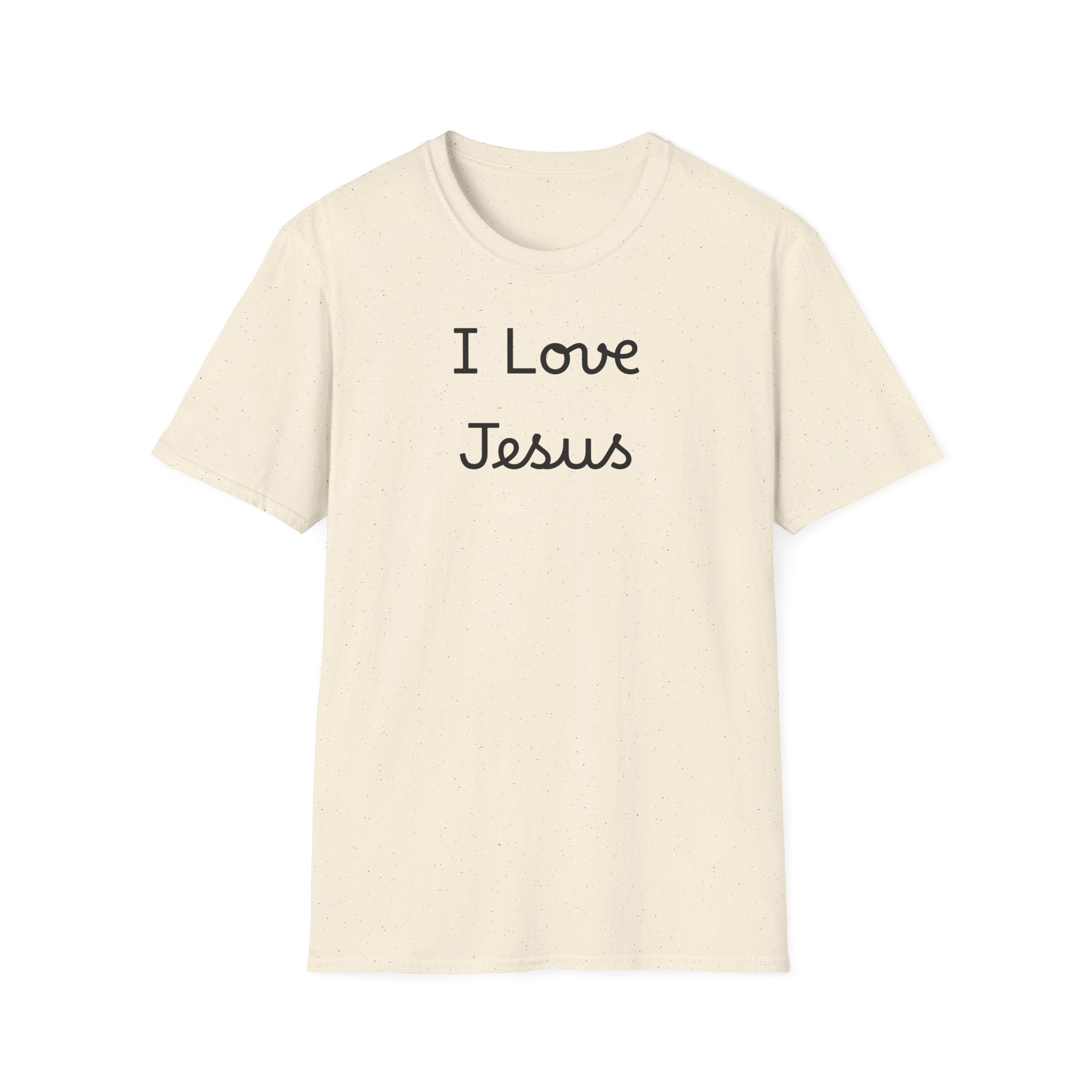 I Love Jesus T-Shirt — Simple Script Faith Tee