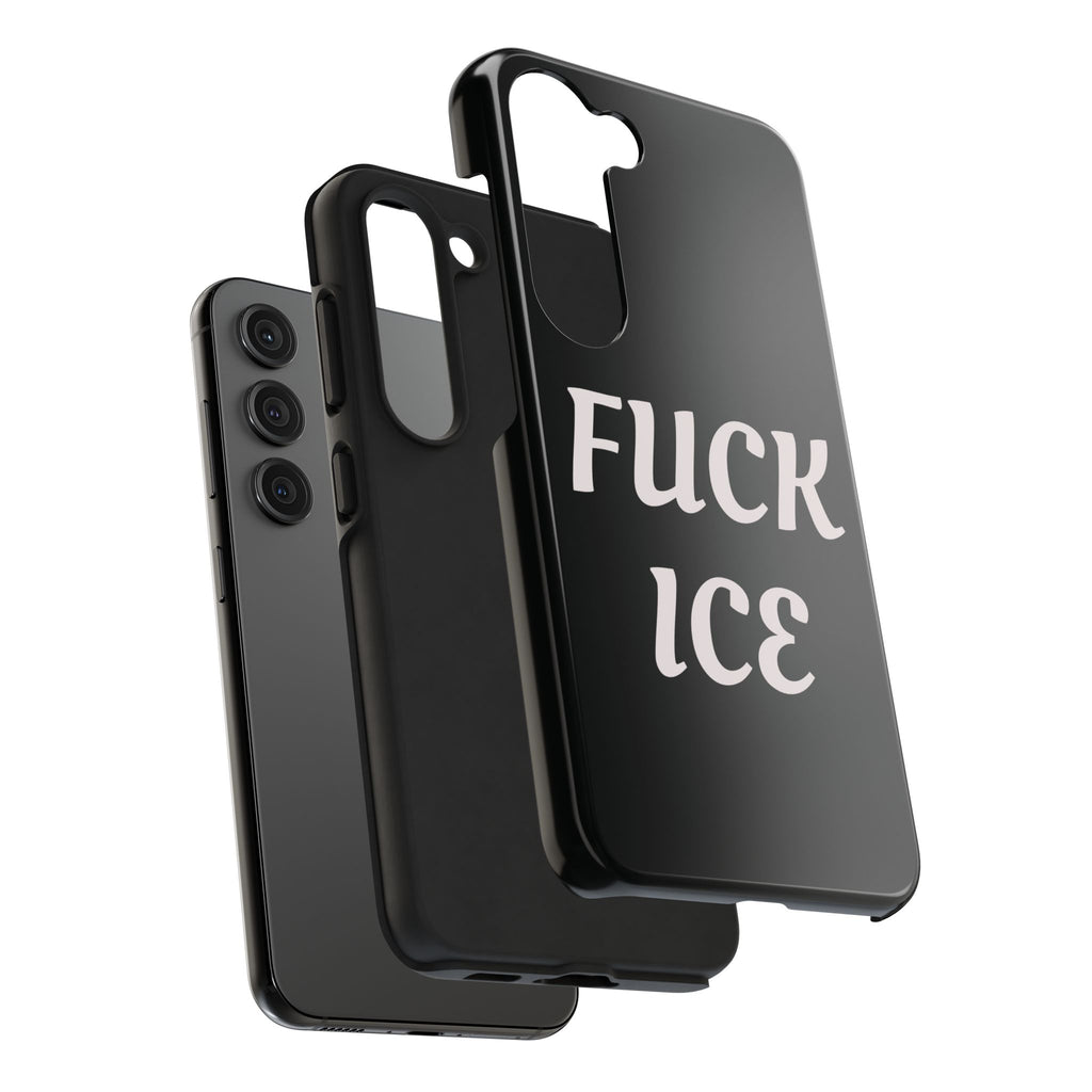 Phone Case — Bold “FUCK ICE” Political Statement Protective Case
