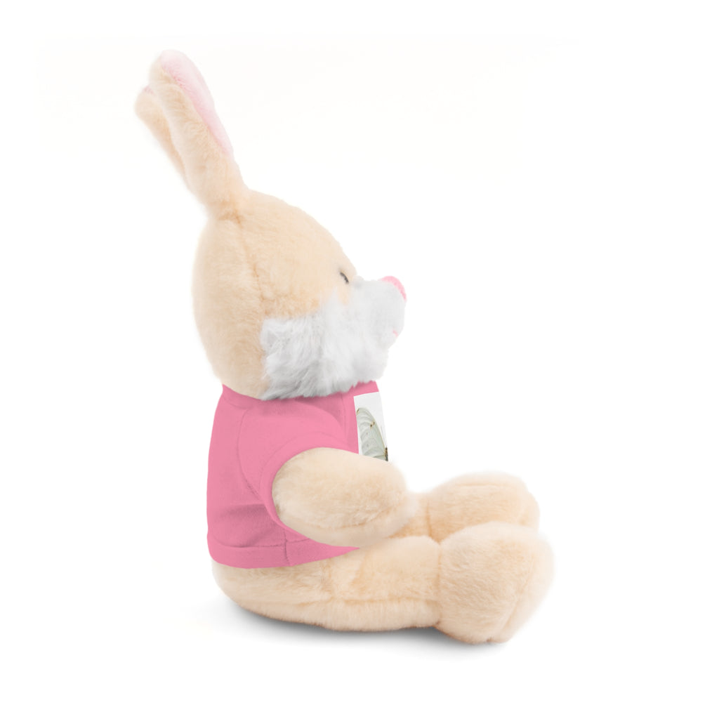 Plush Teddy Bear with Butterfly Tee — Soft Stuffed Animal Gift