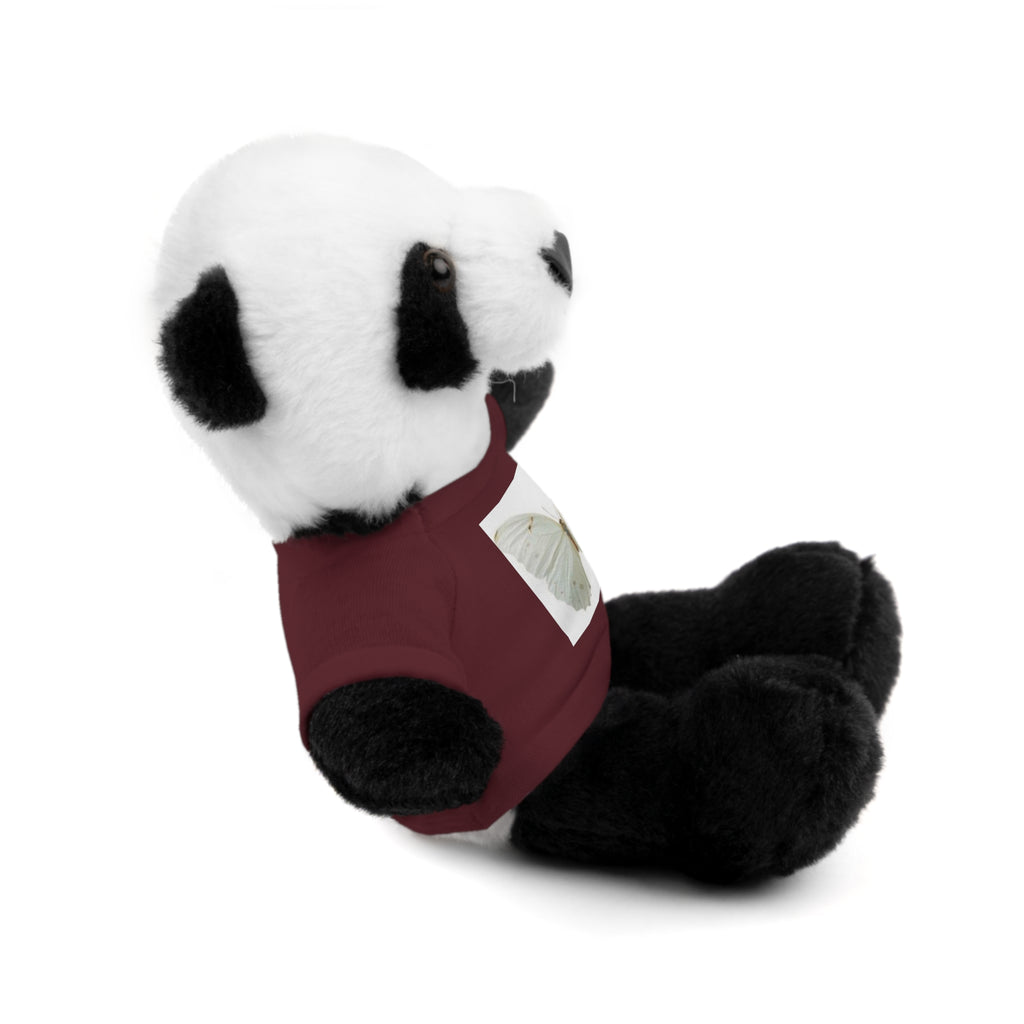 Plush Teddy Bear with Butterfly Tee — Soft Stuffed Animal Gift