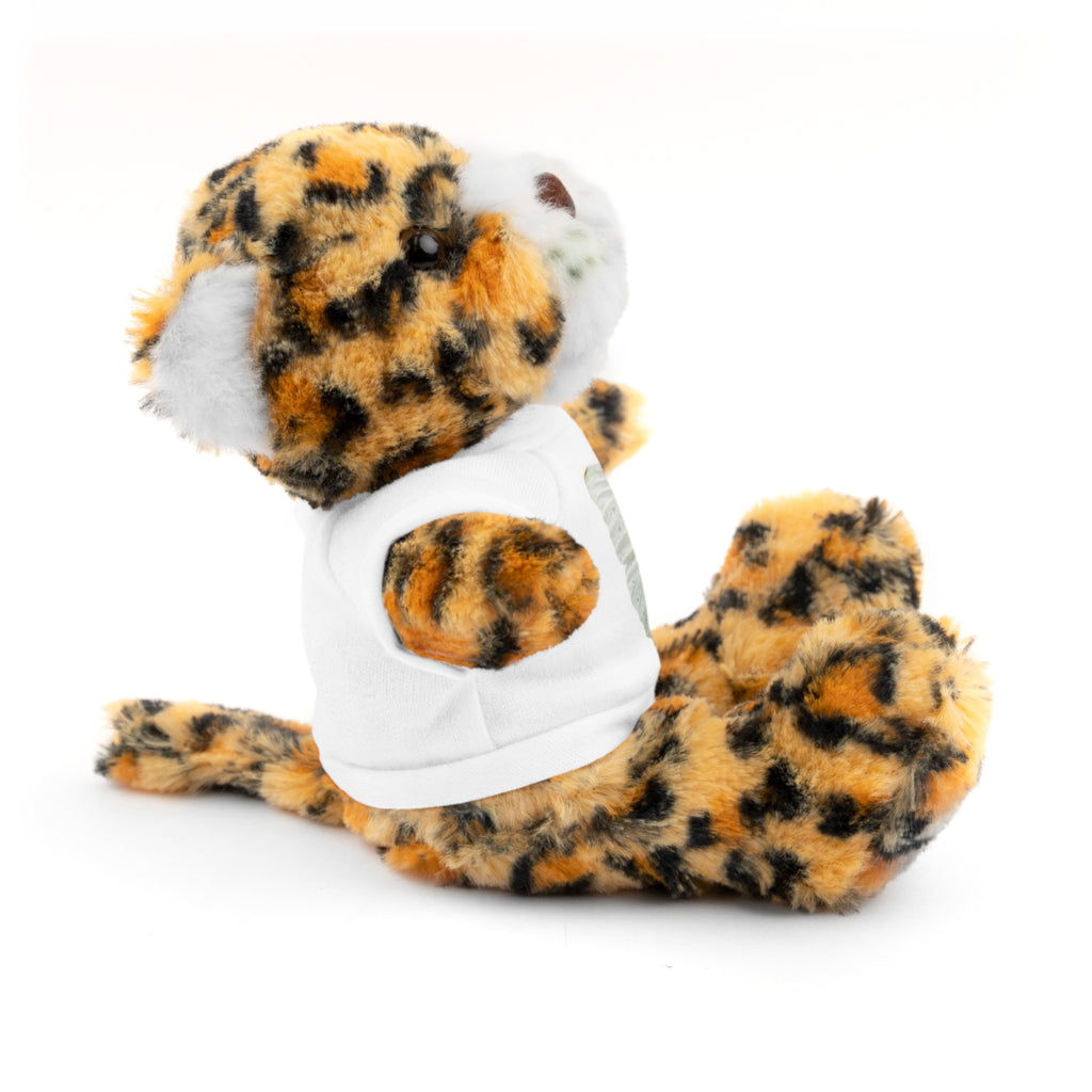 Plush Teddy Bear with Butterfly Tee — Soft Stuffed Animal Gift