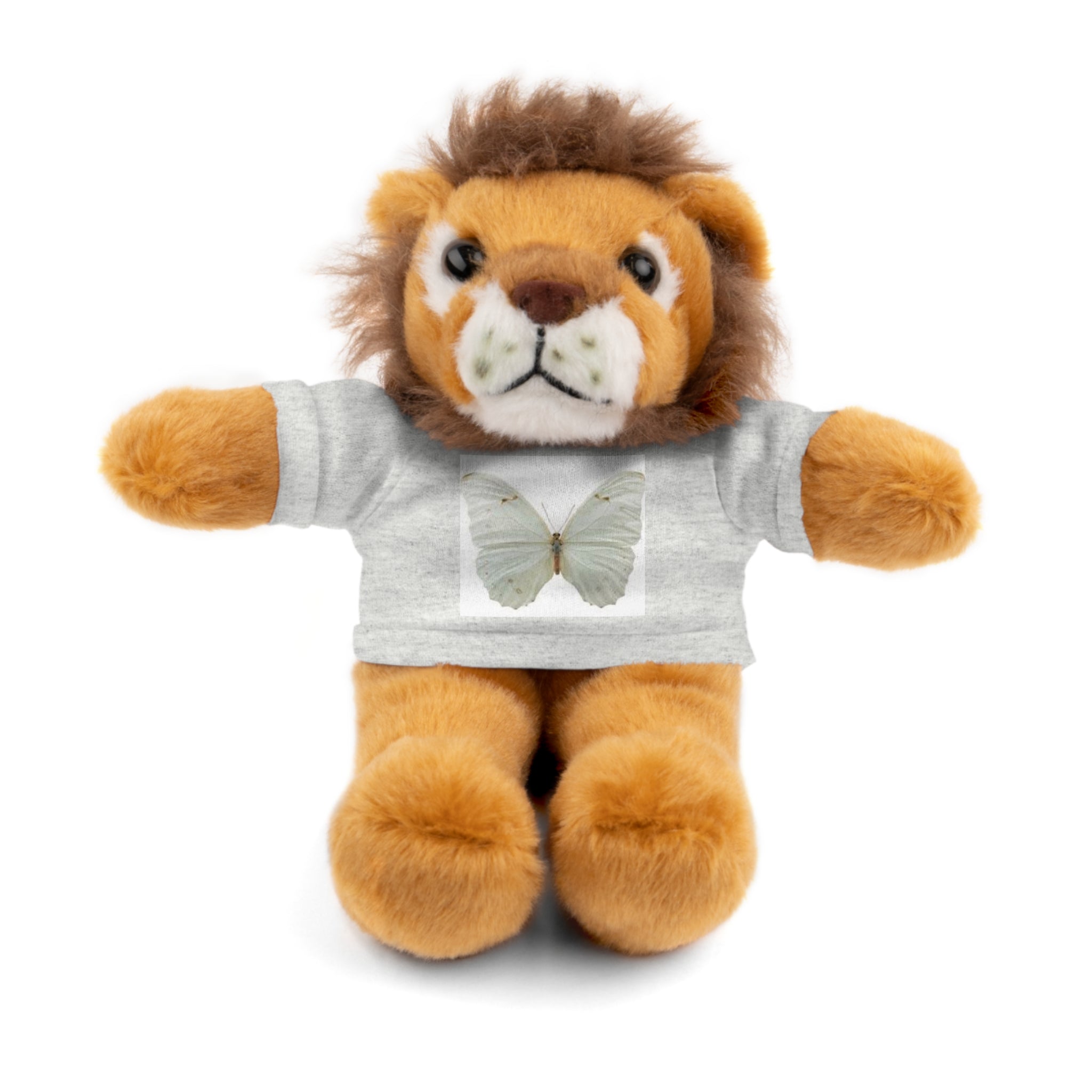 Plush Teddy Bear with Butterfly Tee — Soft Stuffed Animal Gift