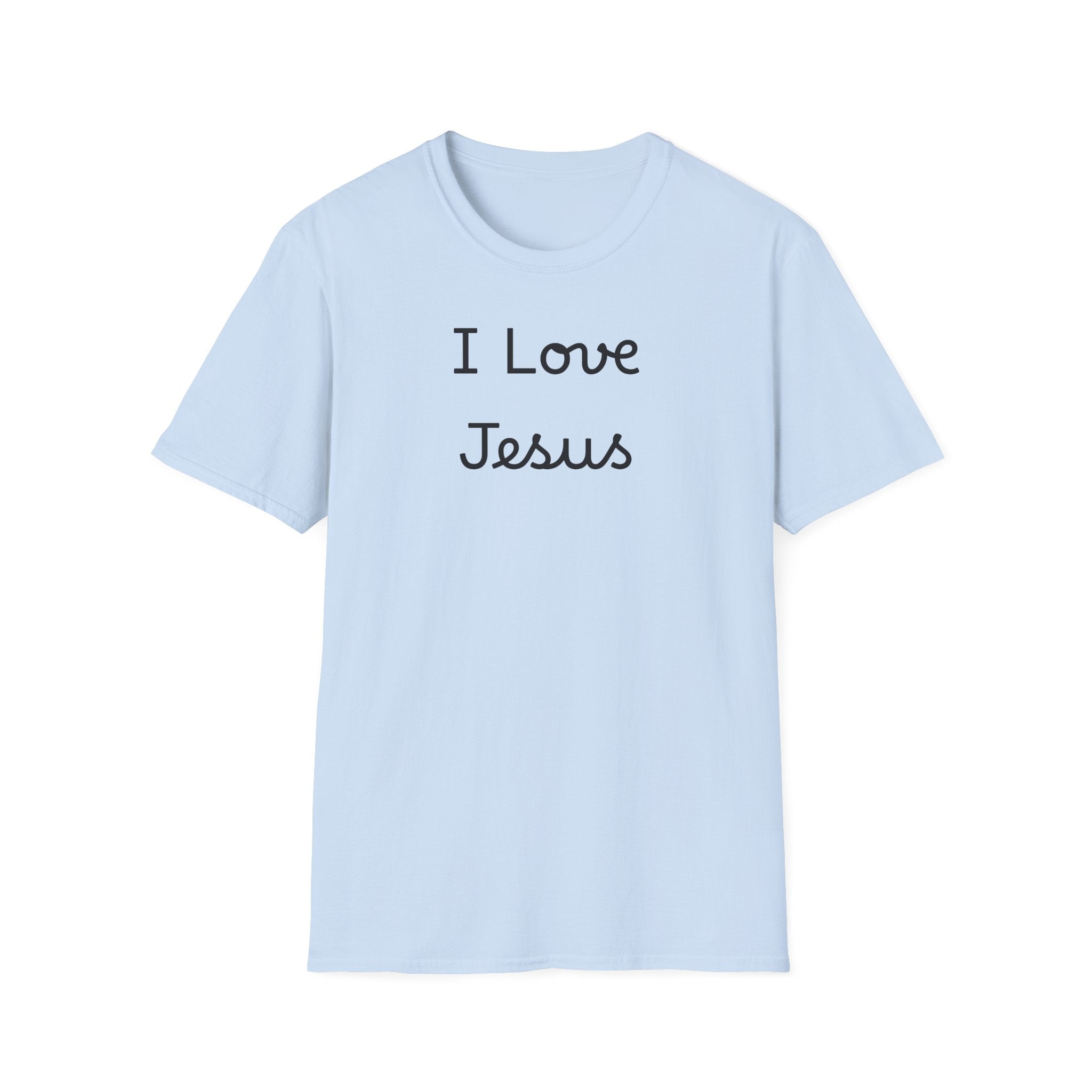 I Love Jesus T-Shirt — Simple Script Faith Tee