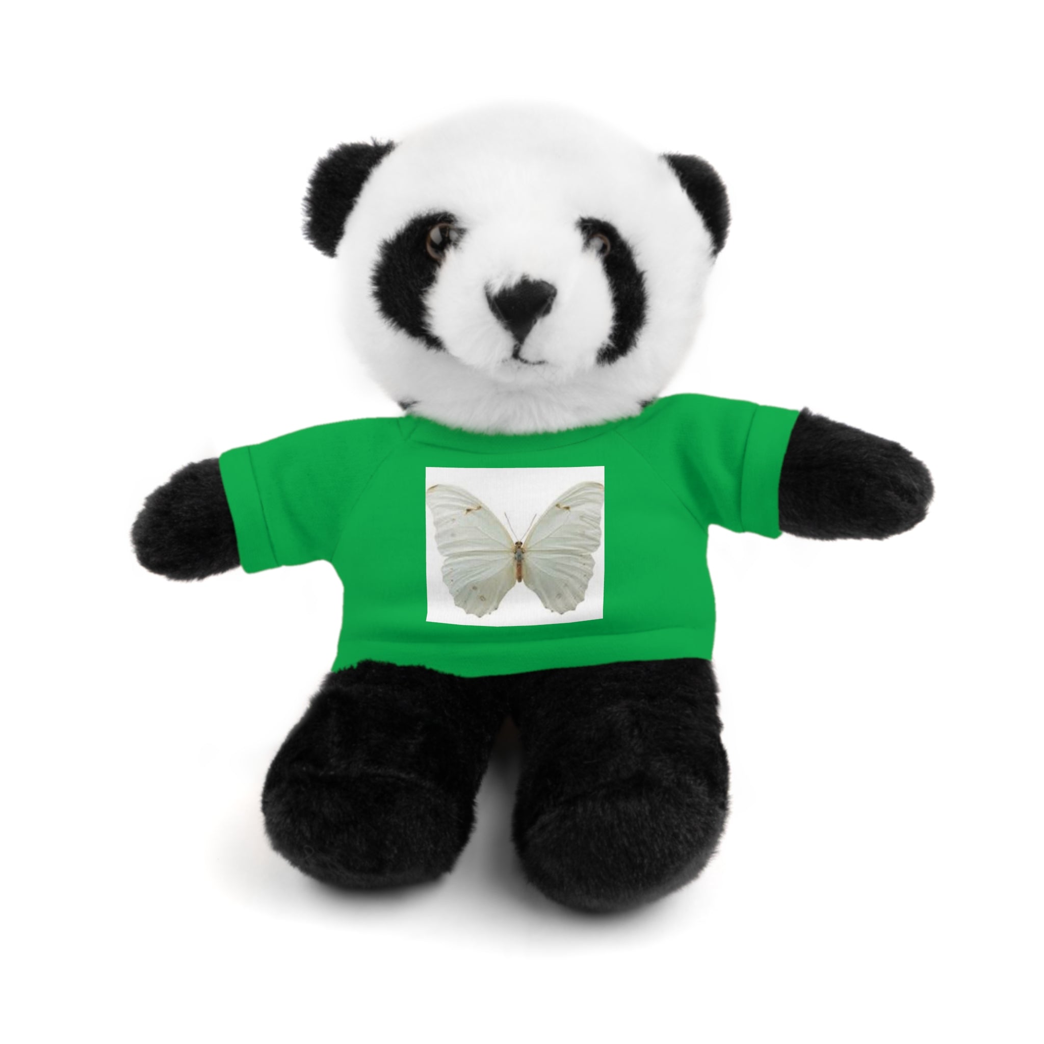 Plush Teddy Bear with Butterfly Tee — Soft Stuffed Animal Gift
