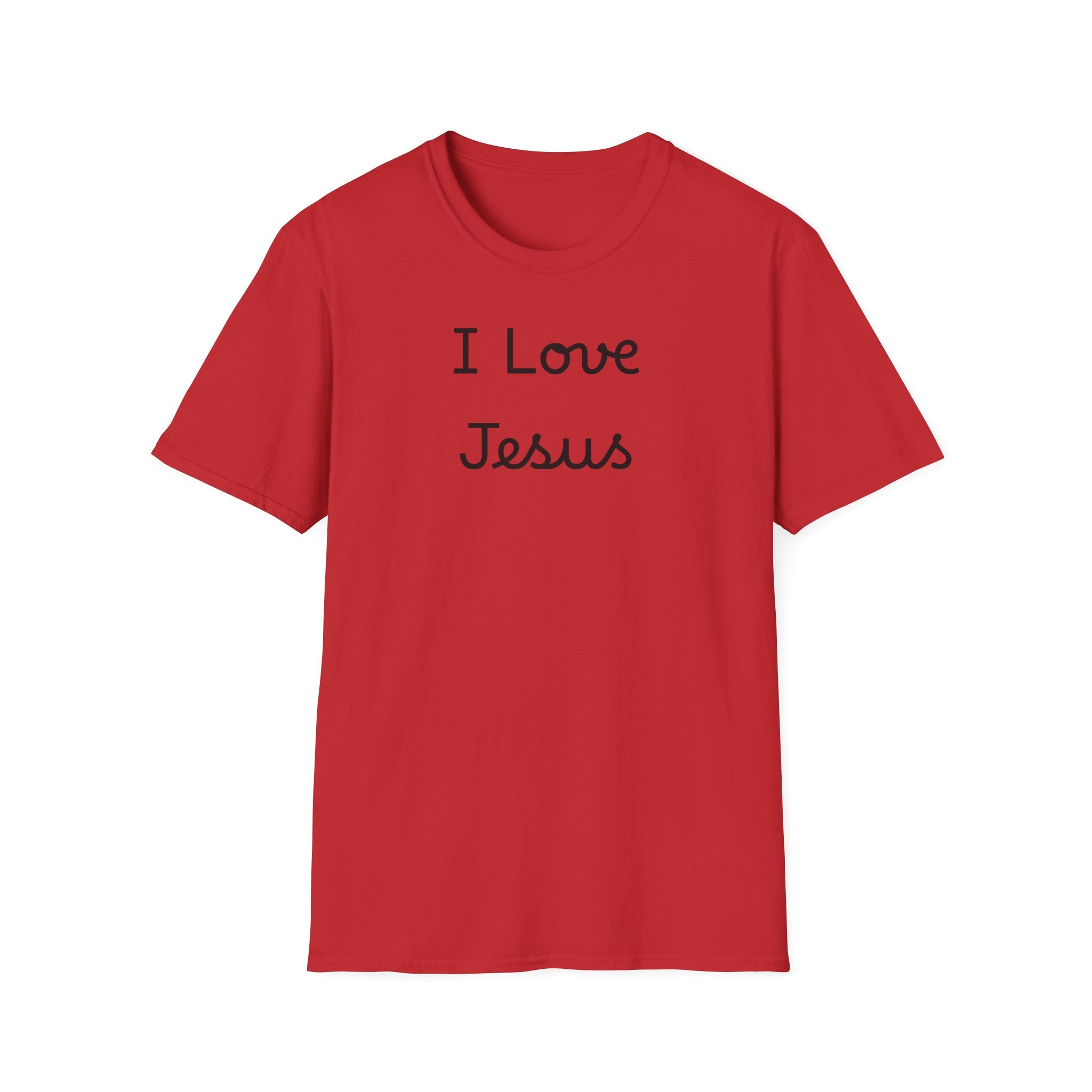 I Love Jesus T-Shirt — Simple Script Faith Tee