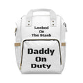 Daddy On Duty Diaper Backpack — "Locked On The Stash" Multifunctional Baby Bag