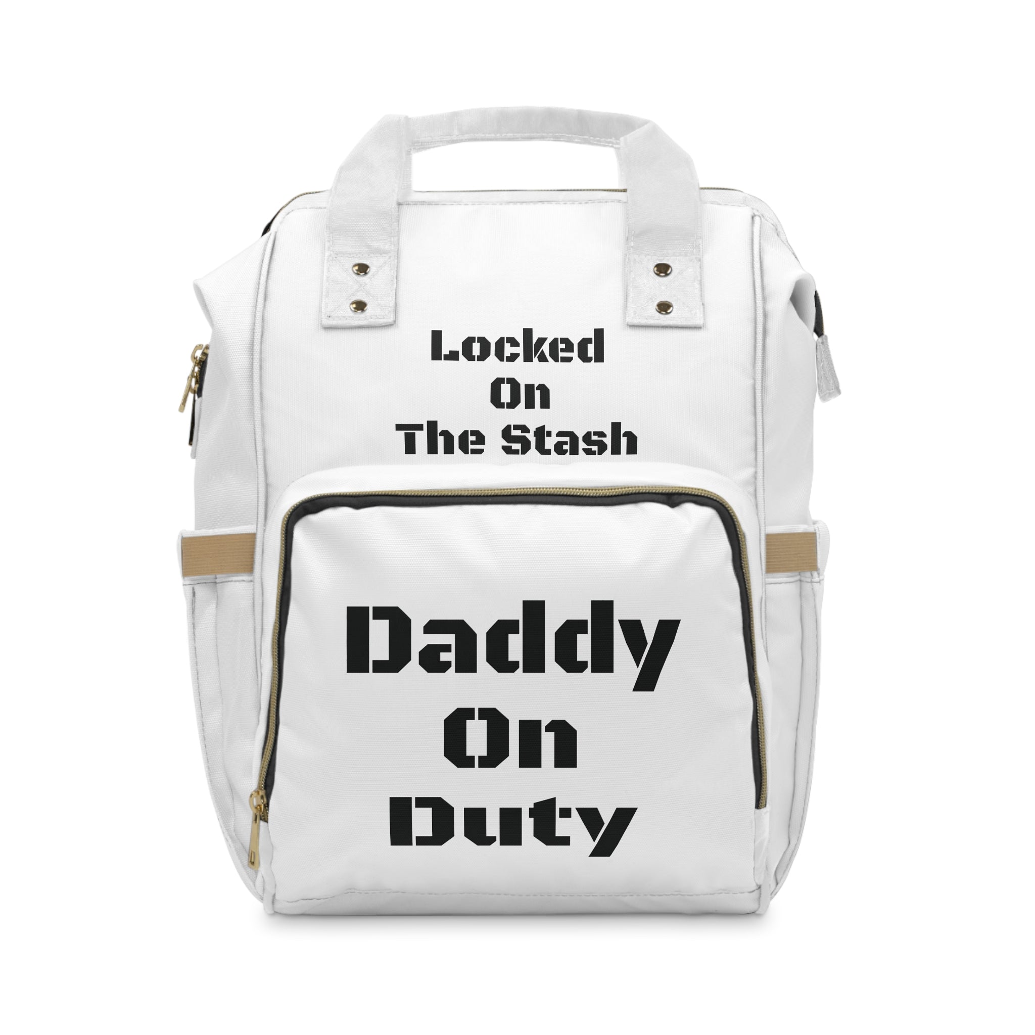 Daddy On Duty Diaper Backpack — "Locked On The Stash" Multifunctional Baby Bag
