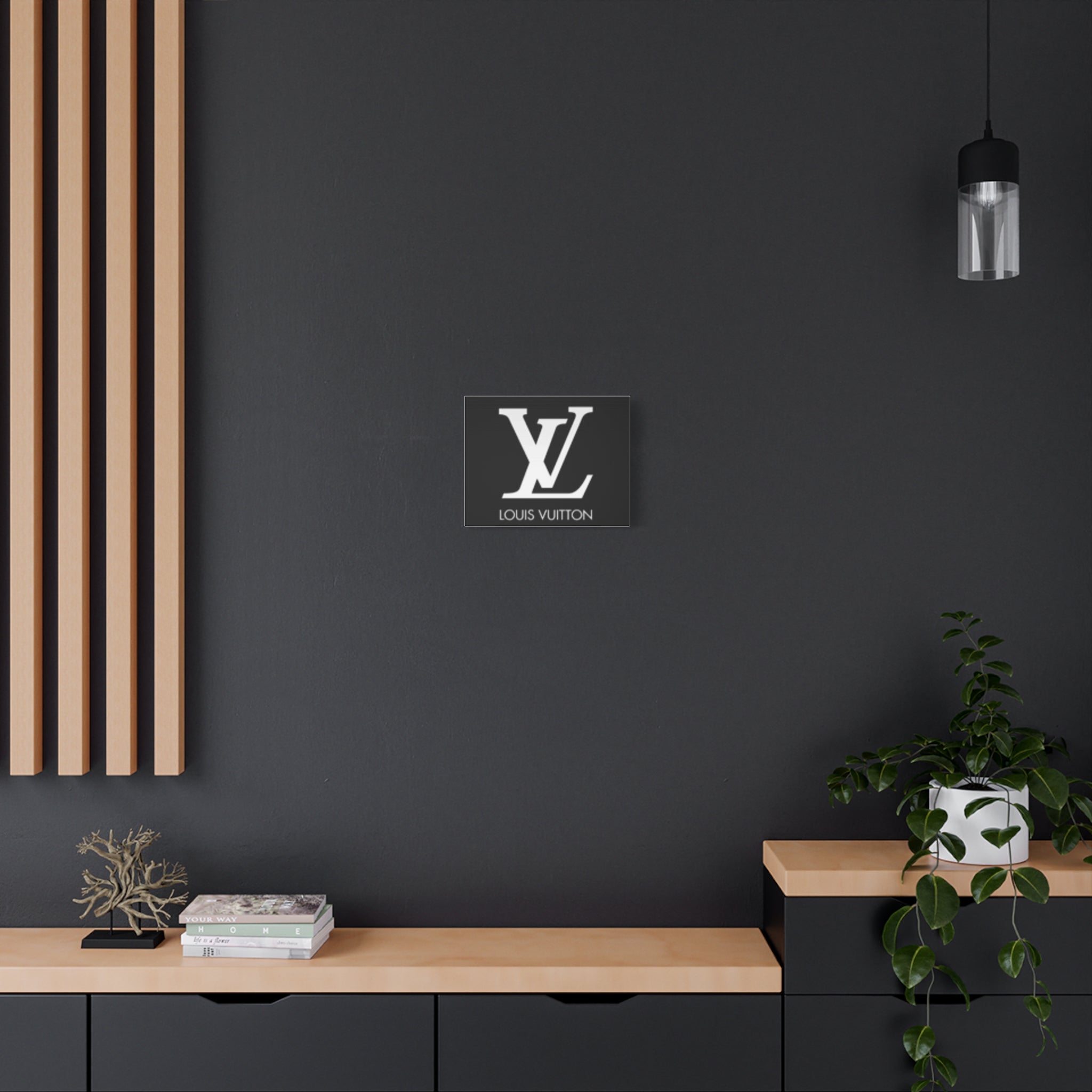 Luxury Logo Canvas Print — Monogram Wall Art
