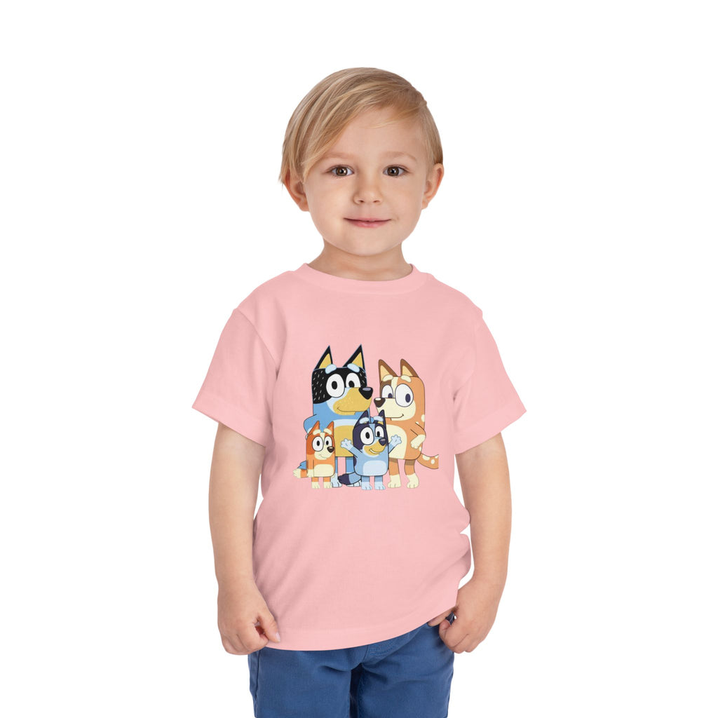Toddler Tee — Cute Cartoon Bluey Family Kids Shirt