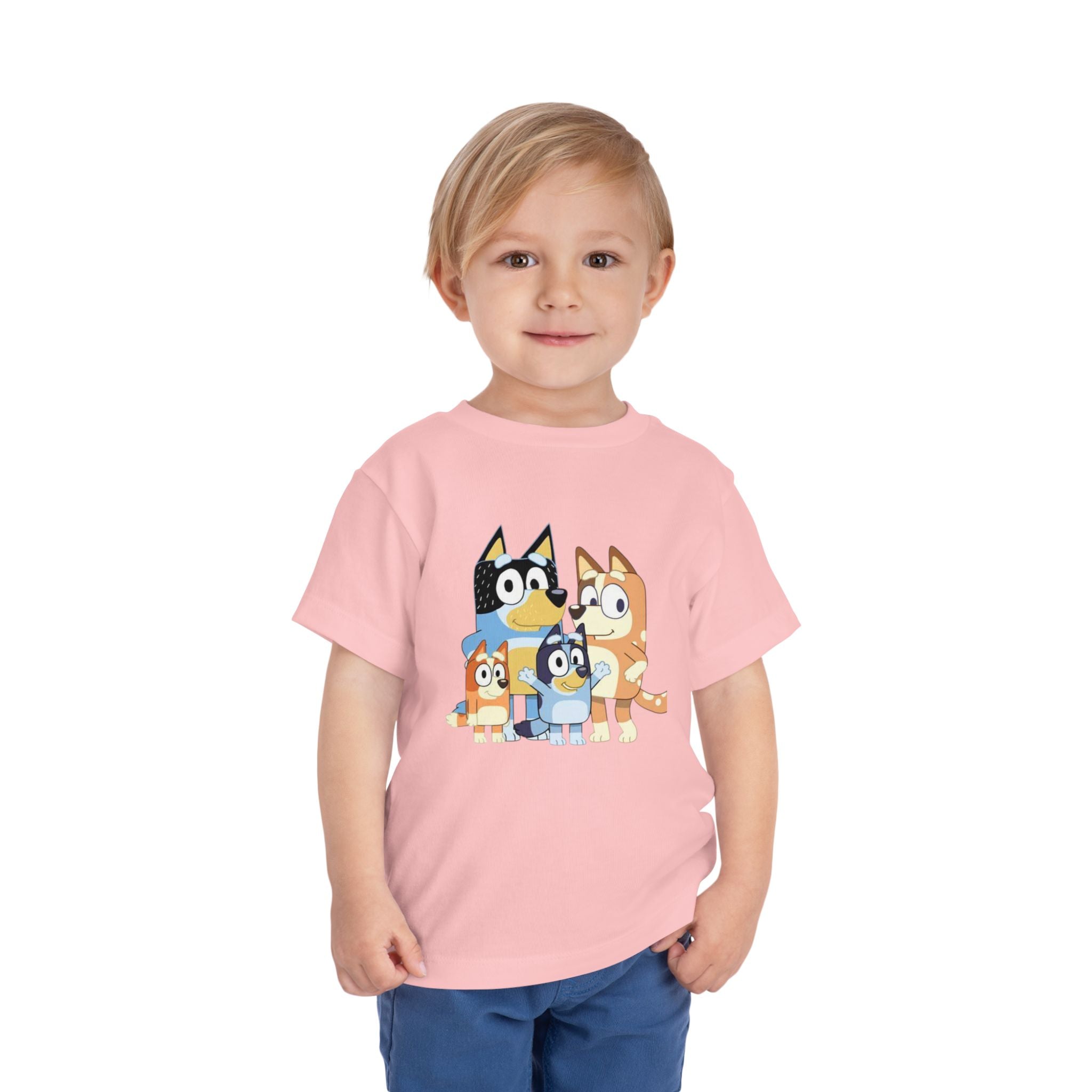 Toddler Tee — Cute Cartoon Bluey Family Kids Shirt