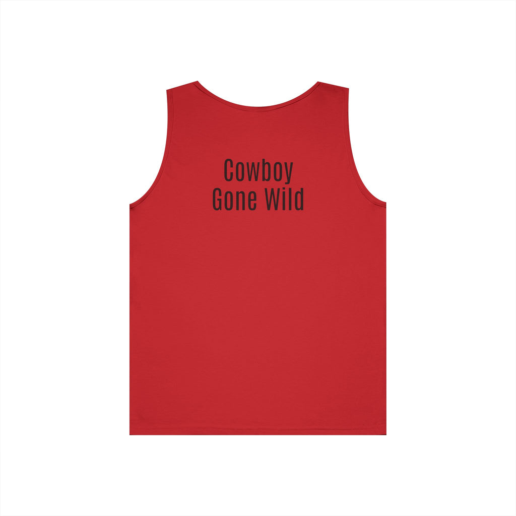 Cowboy Tank Top - "Cowboy" Front, "Cowboy Gone Wild" Back Graphic Tank