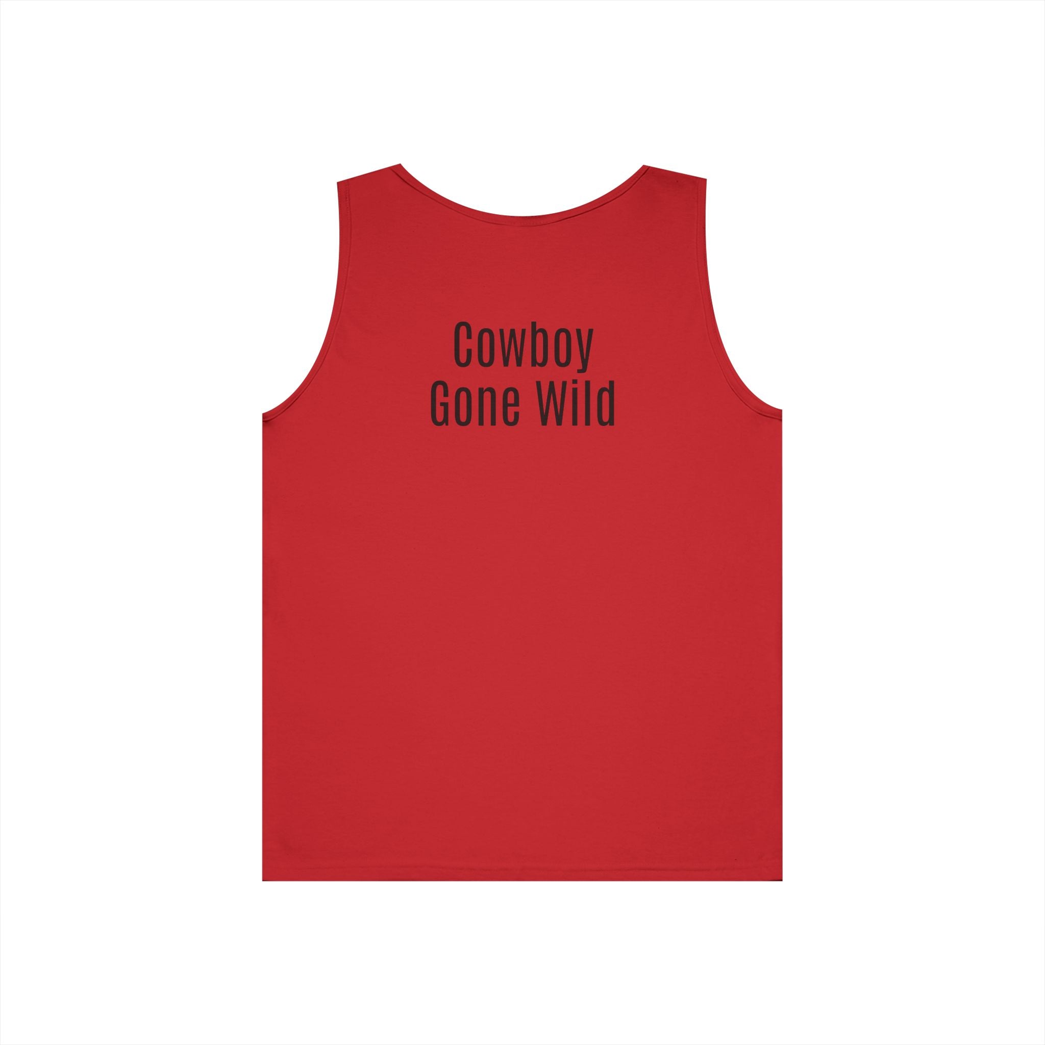 Cowboy Tank Top - "Cowboy" Front, "Cowboy Gone Wild" Back Graphic Tank
